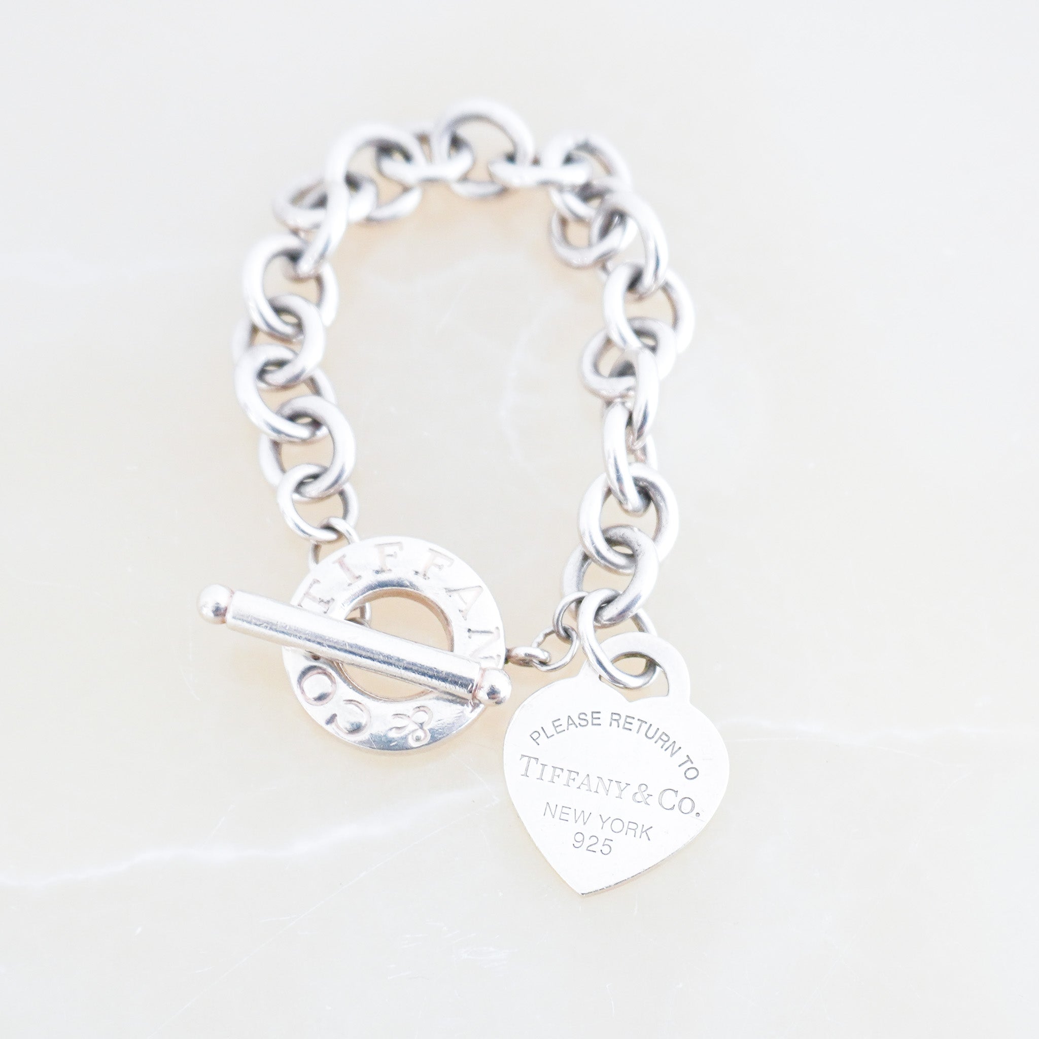 Tiffany & Co. Small Return to Tiffany Heart Tag Toggle Bracelet RRP £775 | Authentic Preloved FINAL SALE