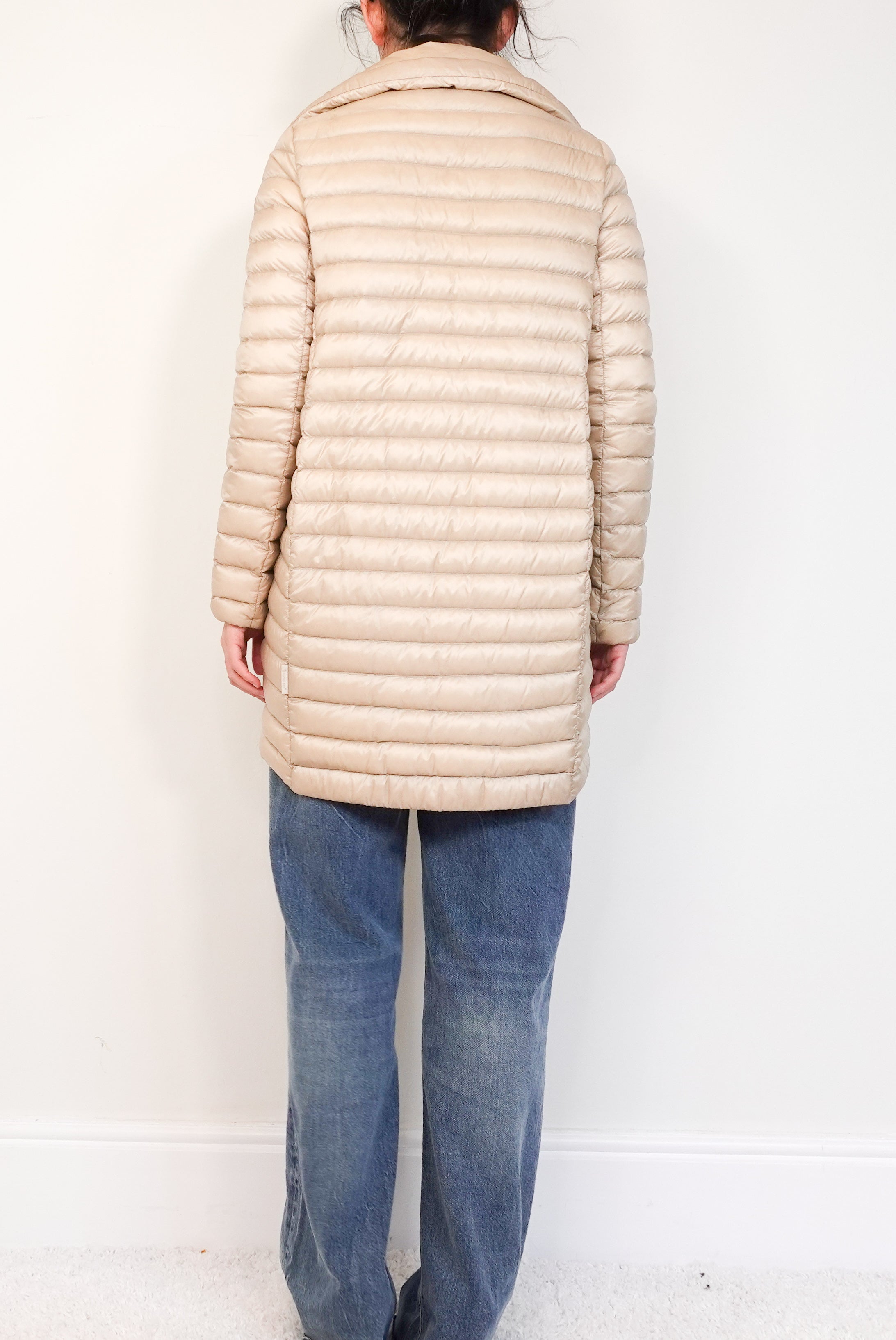 Beige puffer Coat RRP £1.2K