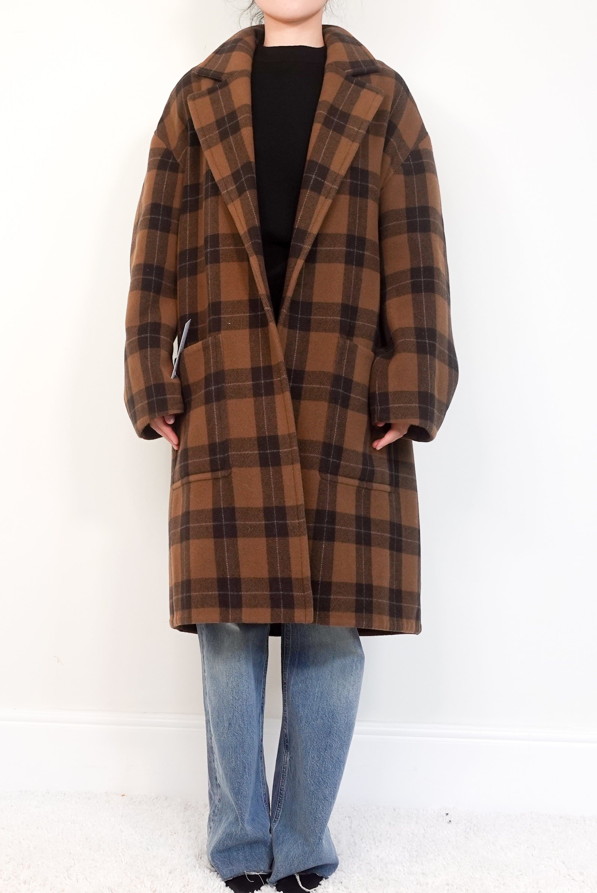 Check Wool coat RRP £840