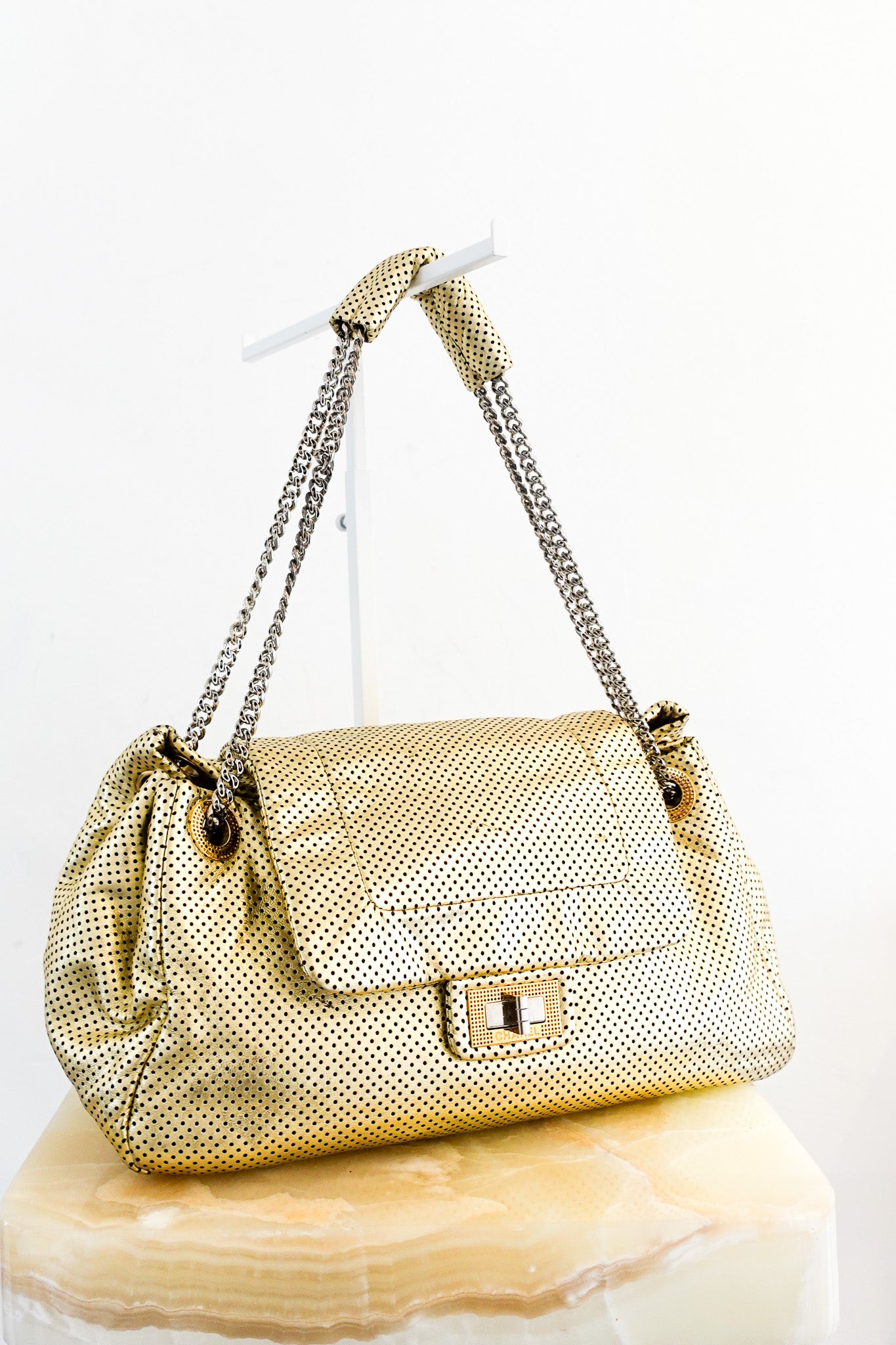Chanel 2.55 Gold Accordian Bag RRP £2000 | Authentic Preloved