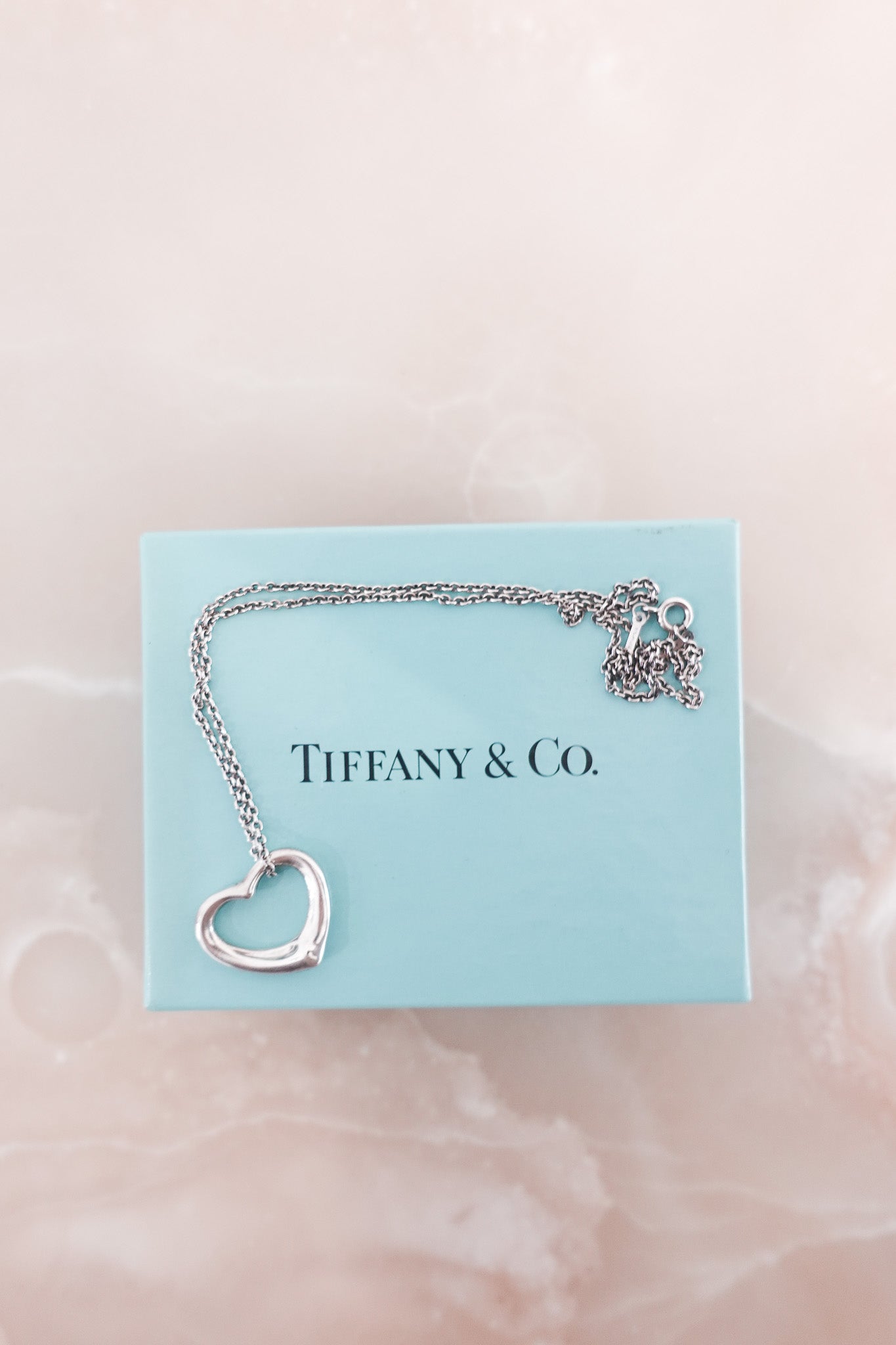 Tiffany & Co Elsa Peretti Open Heart Necklace RRP £430 | Authentic Preloved