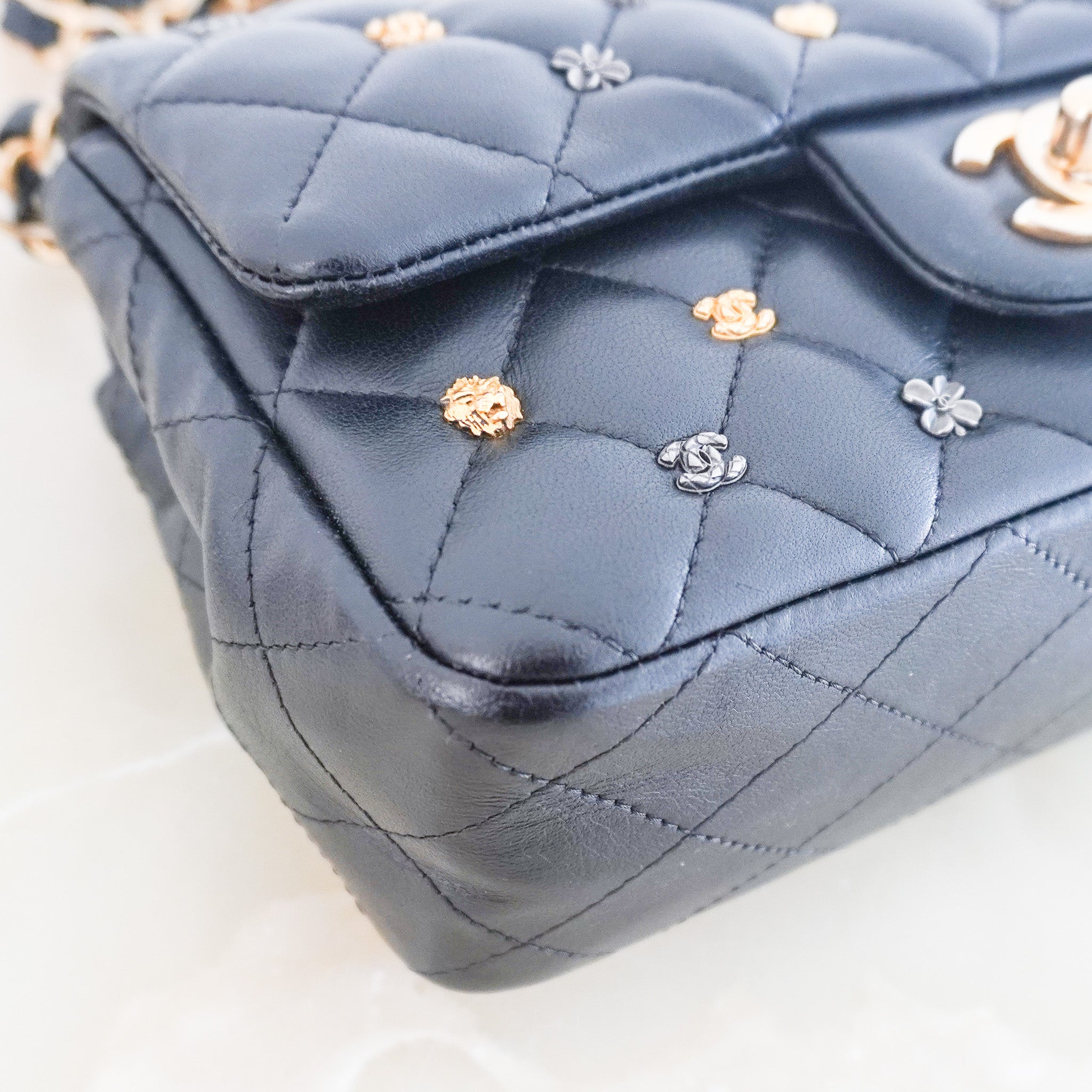 Chanel Mini Lucky Charms Rectangular Flap Bag in Black Lambskin (RRP £5600) | Authentic Preloved