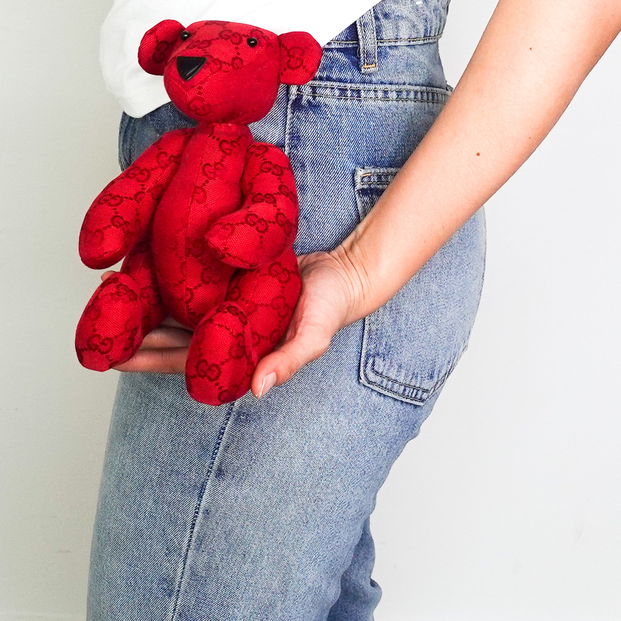 COLLECTORS ITEM Gucci Red Teddy Bear RRP £400 | Authentic Preloved