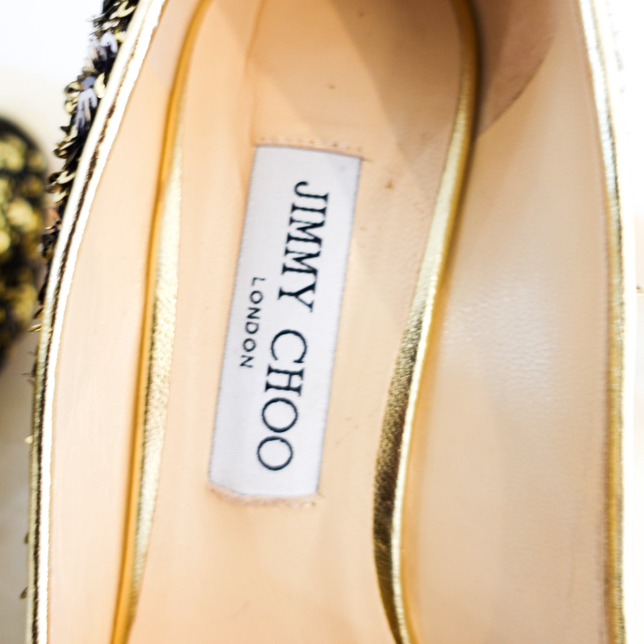Jimmy Choo Romy 85 Sequin Heels RRP £500 | Authentic Preloved - Reloved Again