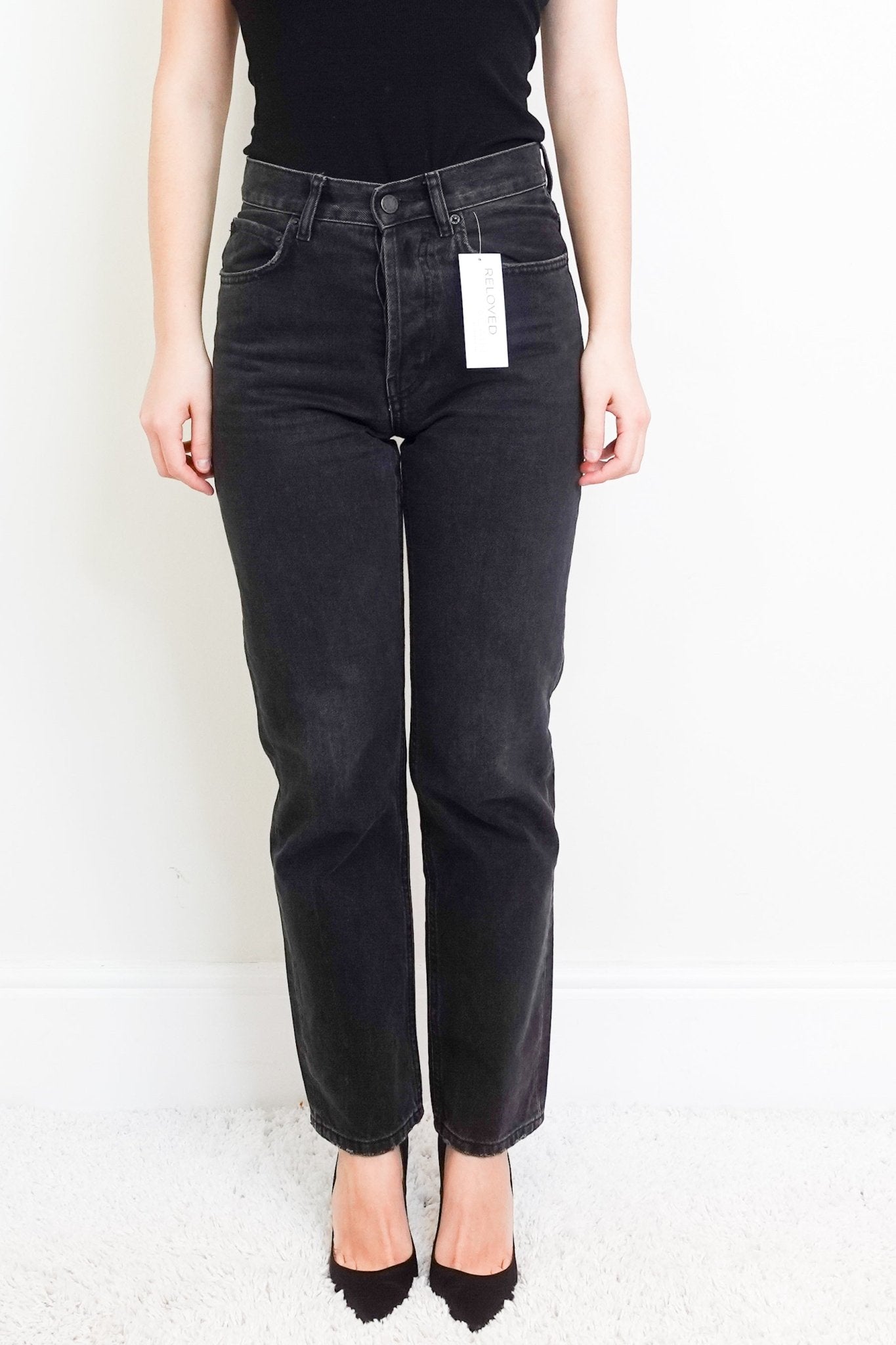 Anine Bing Black Jeans RRP £225 [final sale] - Reloved Again
