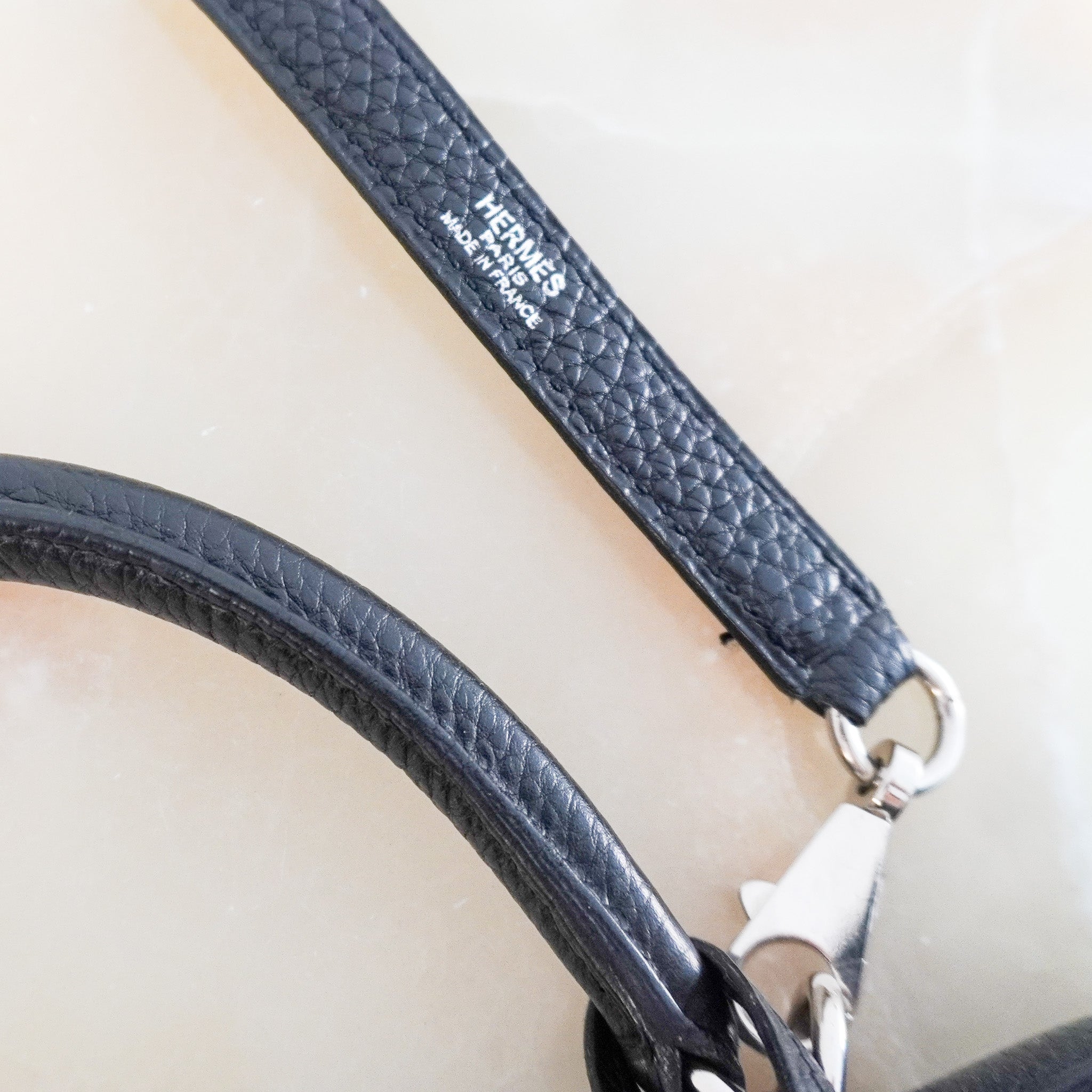 Hermès Kelly 35 Bag (2006) in Noir Togo Leather and Palladium Hardware | Authentic Preloved