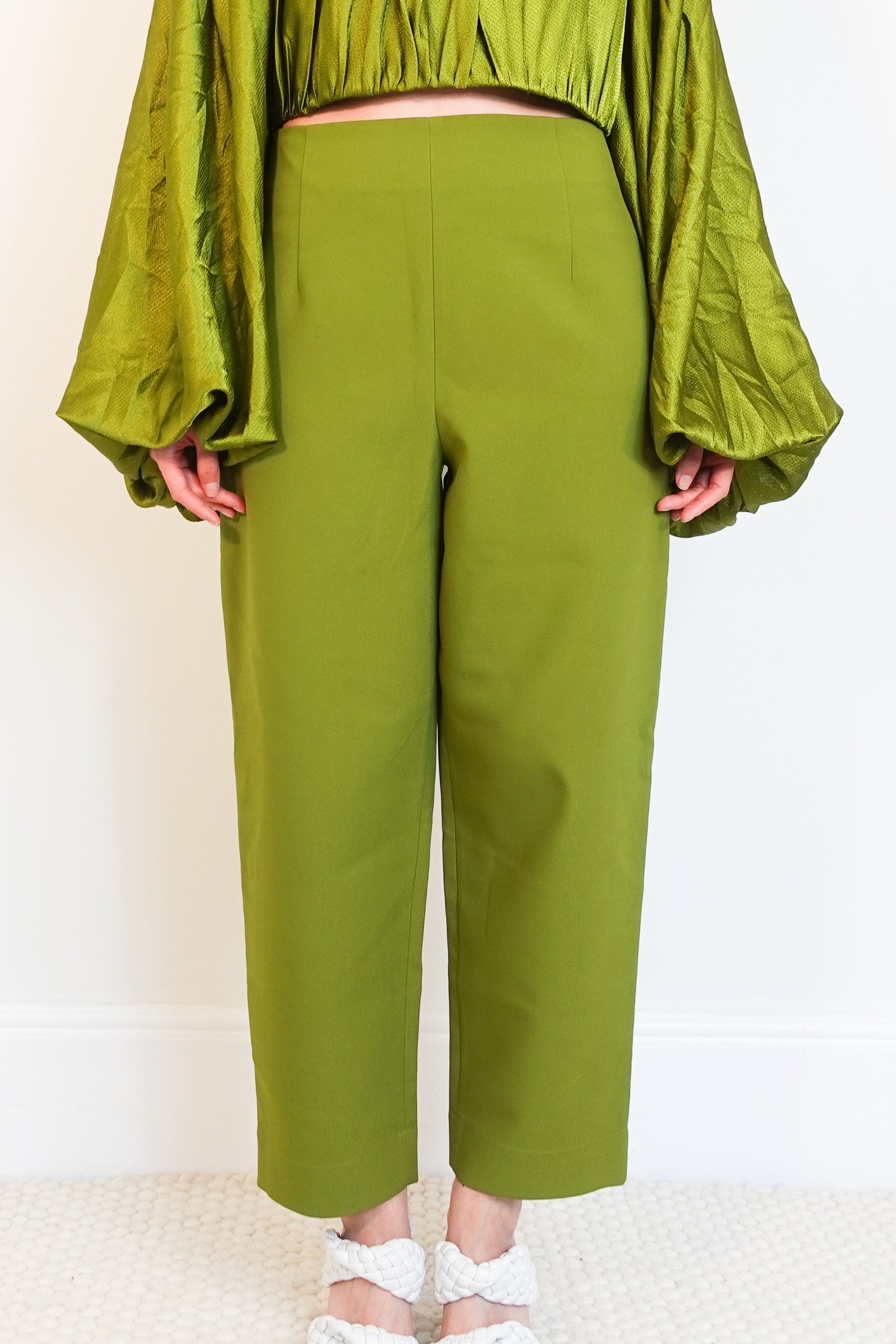 Tansy green trousers RRP £340