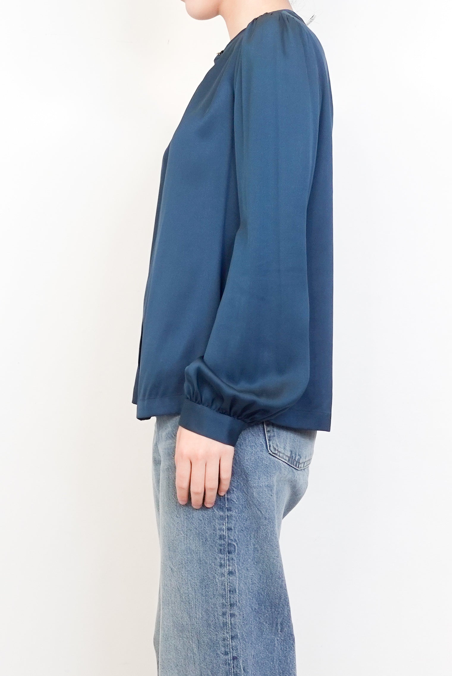 Silk Blue blouse RRP £300