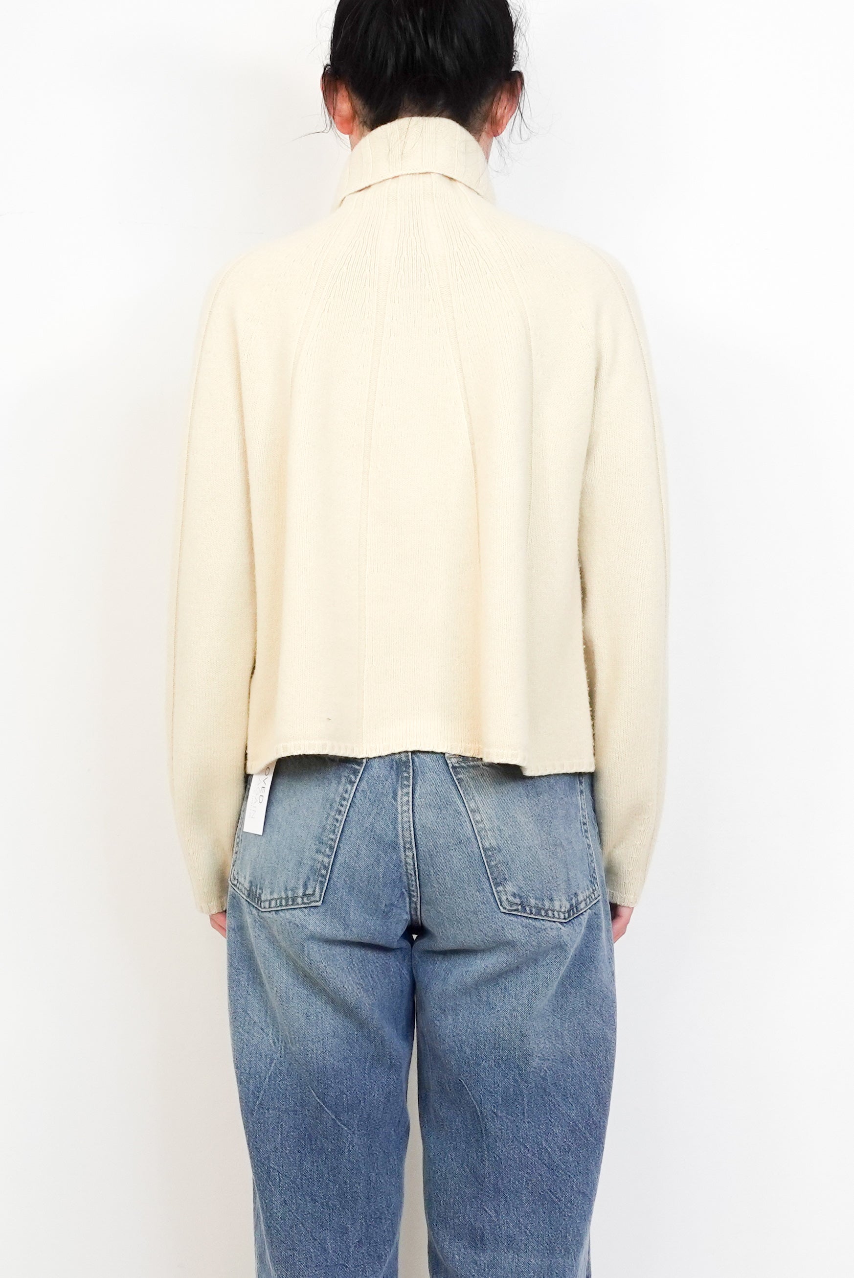 Wool Cream high neck jumper RRP £300