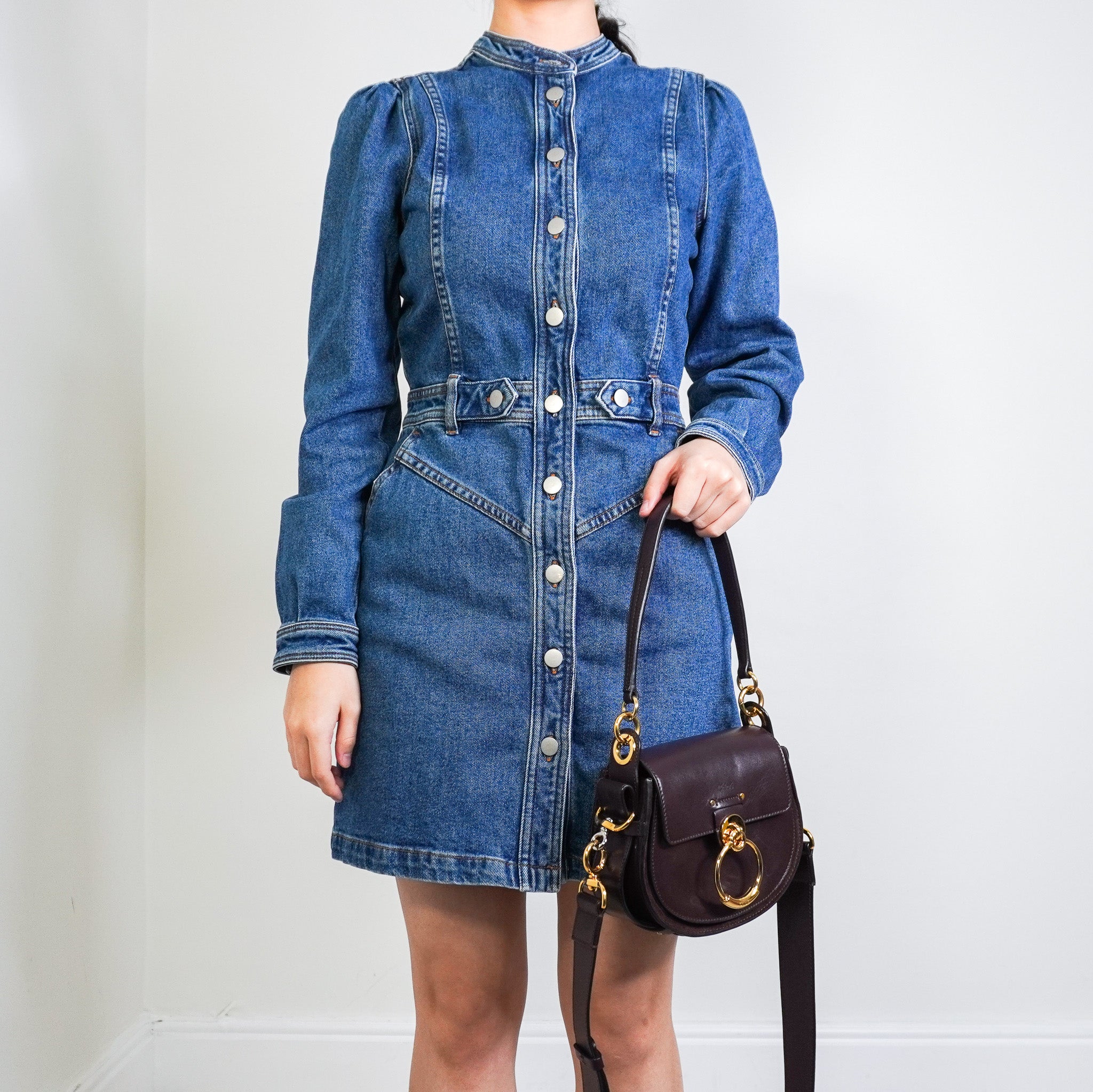 Chloe Tess Small Bag in Dark Burgundy RRP £1700 | Authentic Preloved