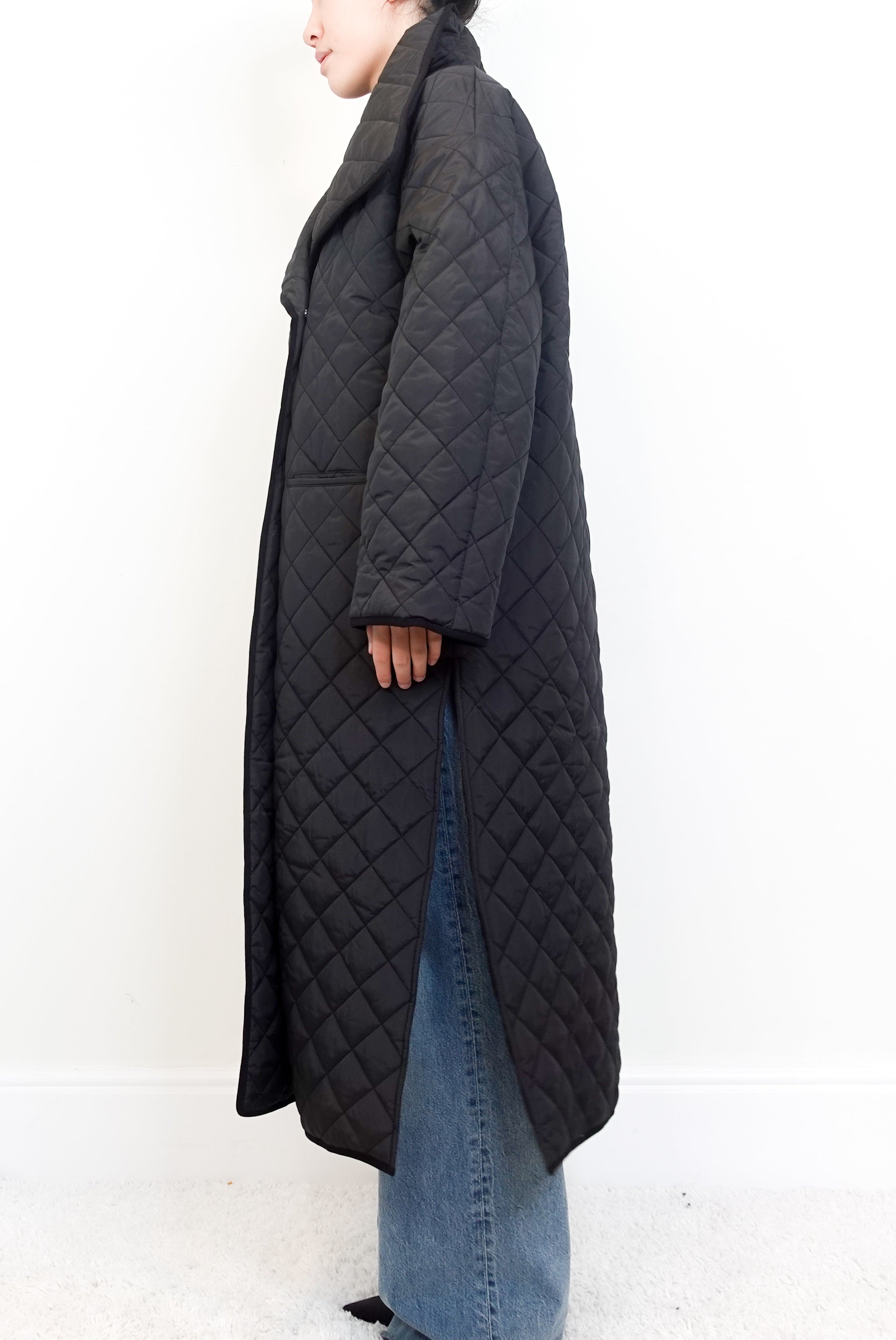 NEW Quilted Long Line Coat RRP £500