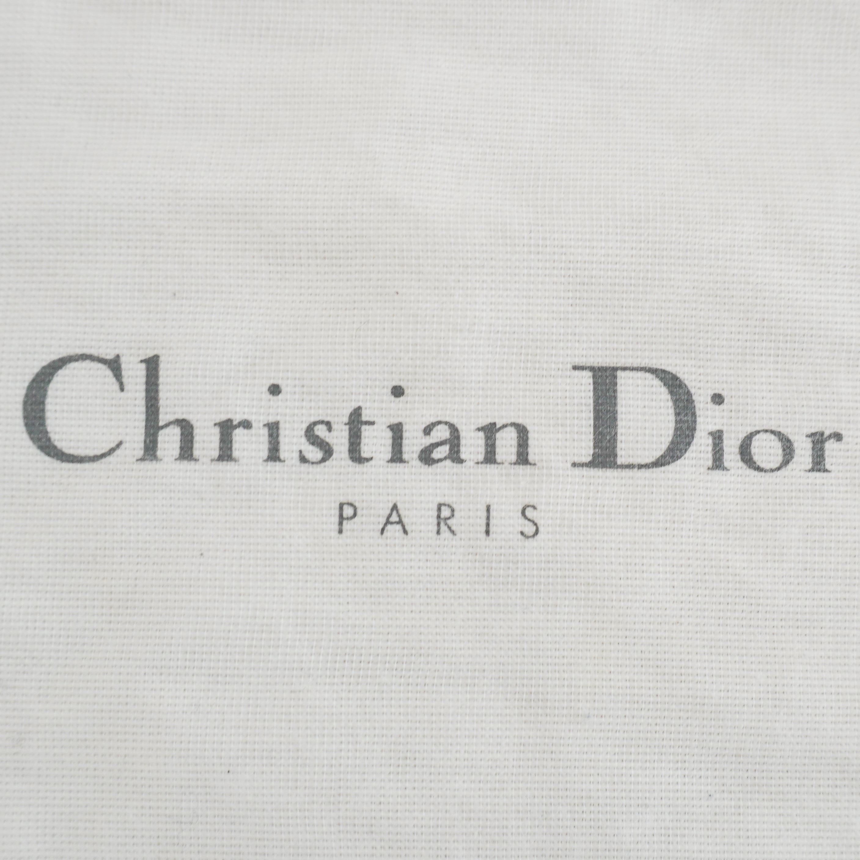 Dior White Perforated Oblique Saddle Bag with Strap (RRP £3500) | Authentic Preloved