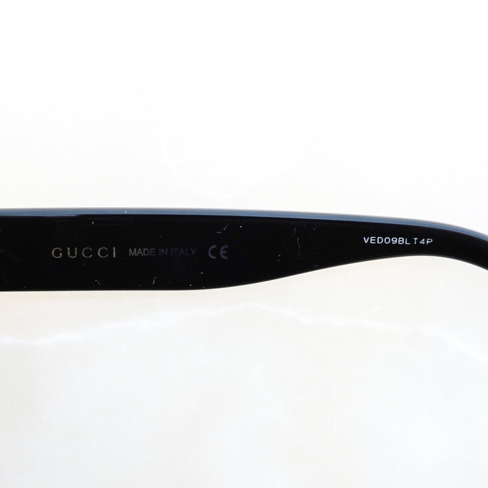 Gucci Black Oversize Cat Eye Sunglasses RRP £270 | Authentic Preloved FINAL SALE