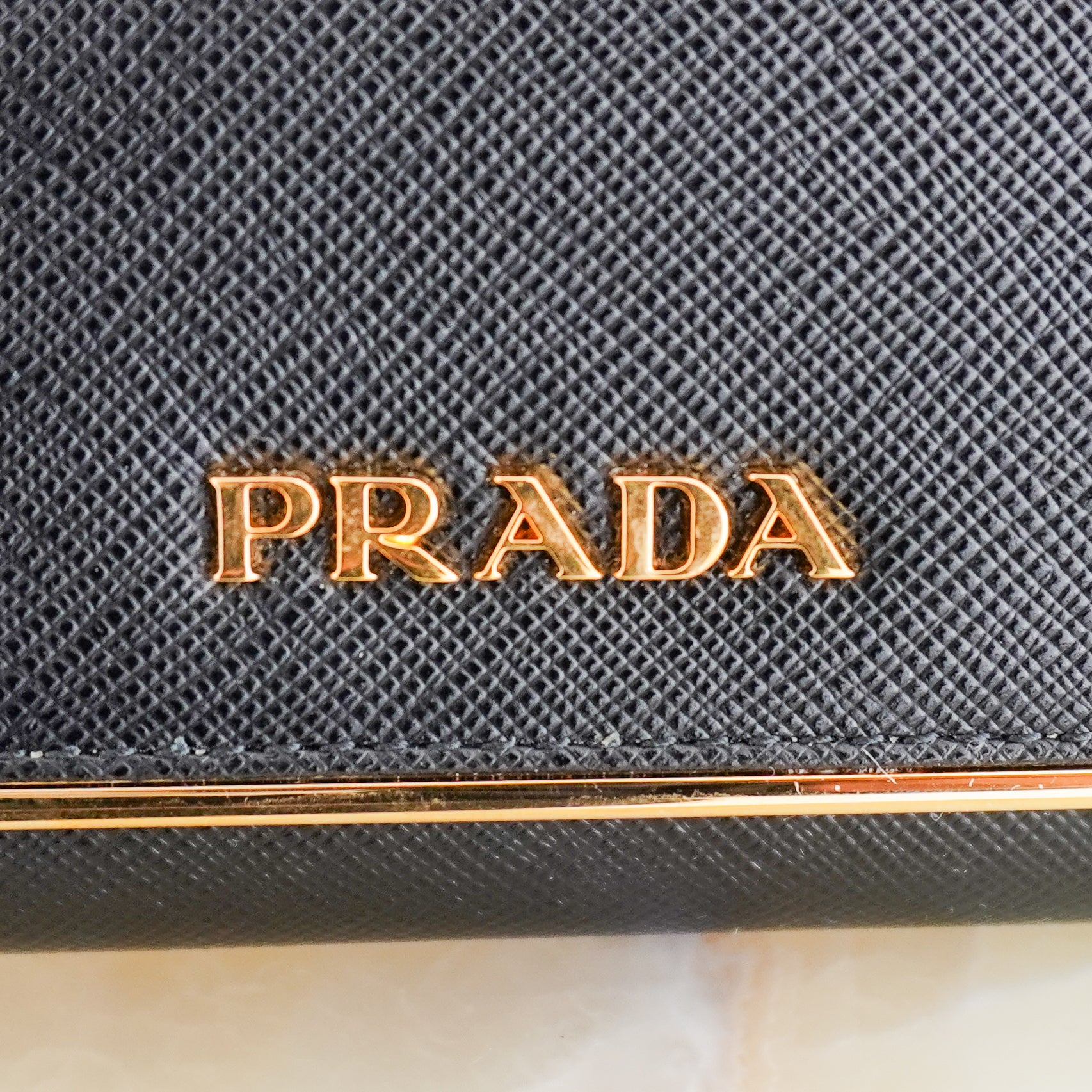 Prada Black Saffiano Leather Clutch Wallet (RRP £740) | Authentic Preloved