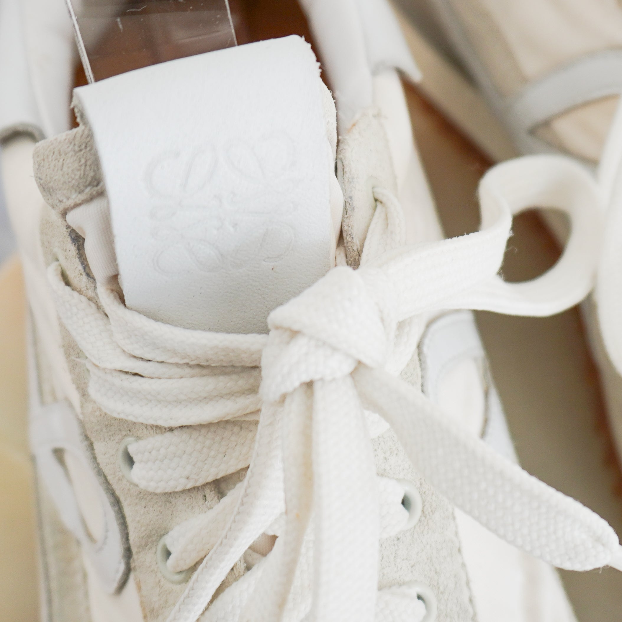 Loewe Flow Runner Sneakers White & Orange (RRP £425) | Authentic Preloved