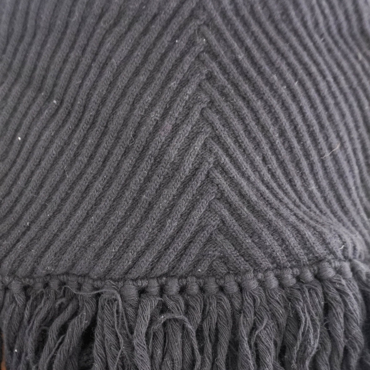 Louis Vuitton Black Ribbed Scarf (RRP £700) | Authentic Preloved FINAL SALE - Reloved Again