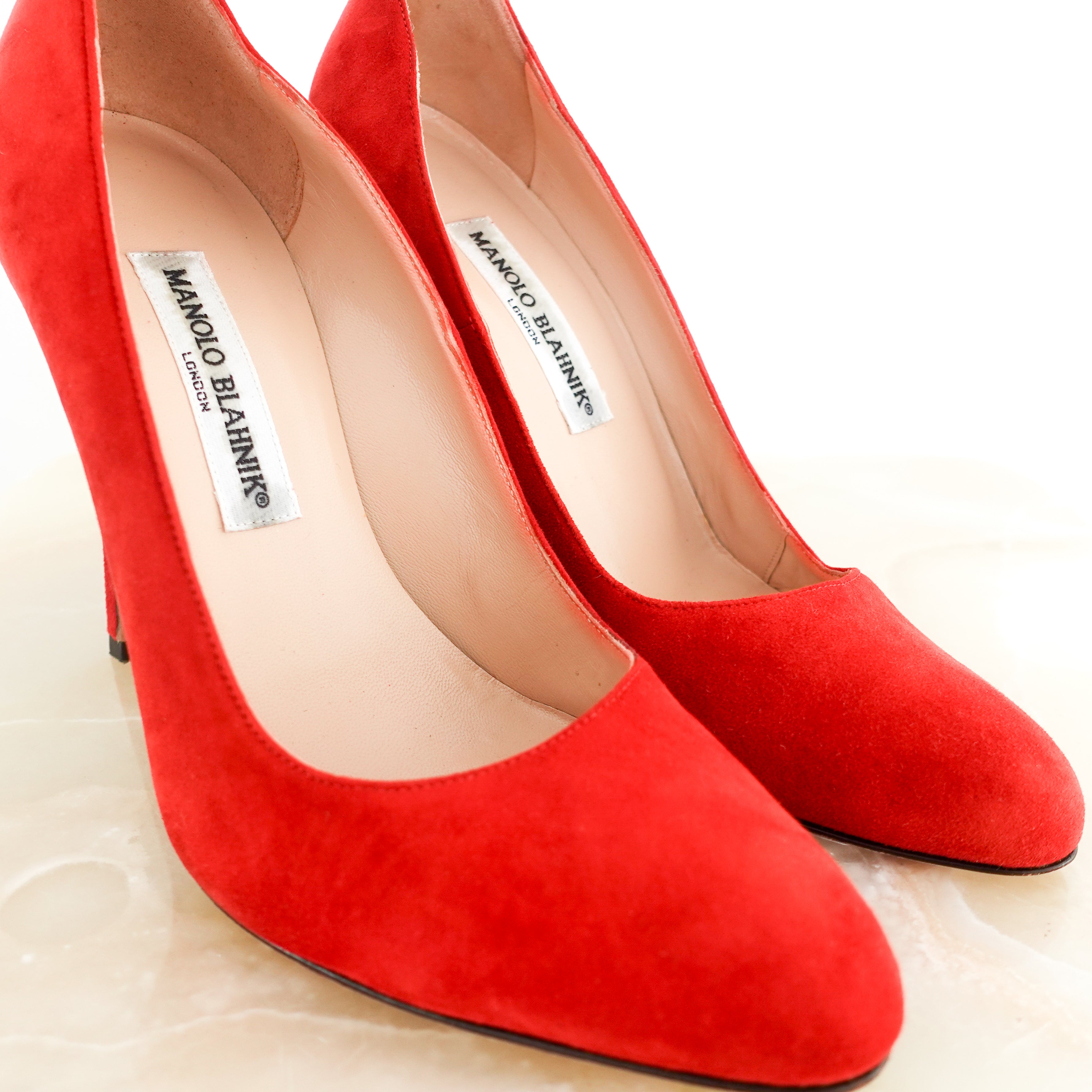 Red suede stilettos online