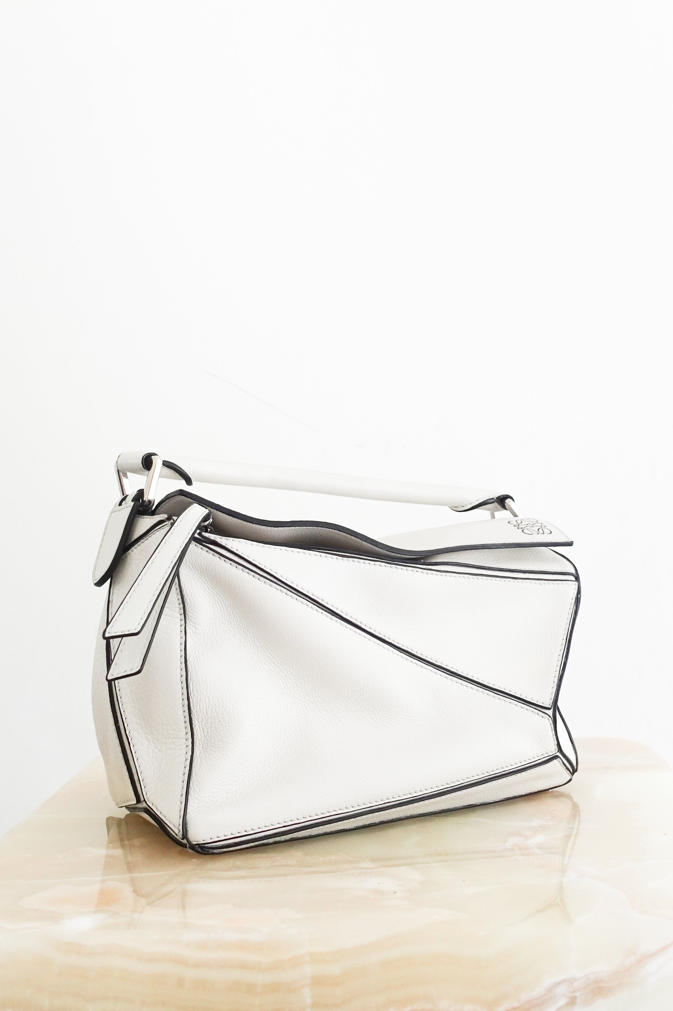 Puzzle small bag in white RRP £2.5k