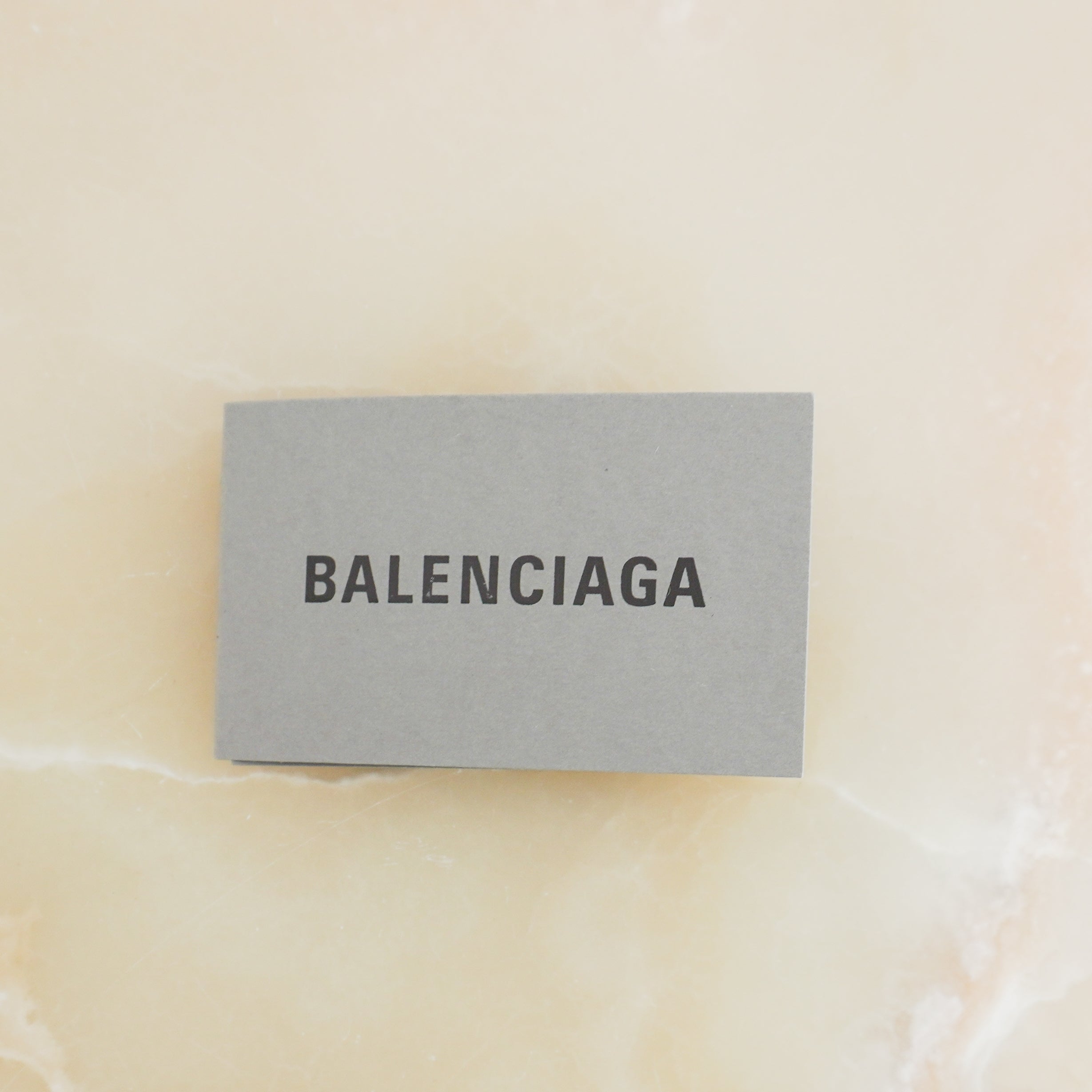 Balenciaga Paris Graffiti Paper Mini Trifold Wallet Black Leather (RRP £475) | Authentic Preloved