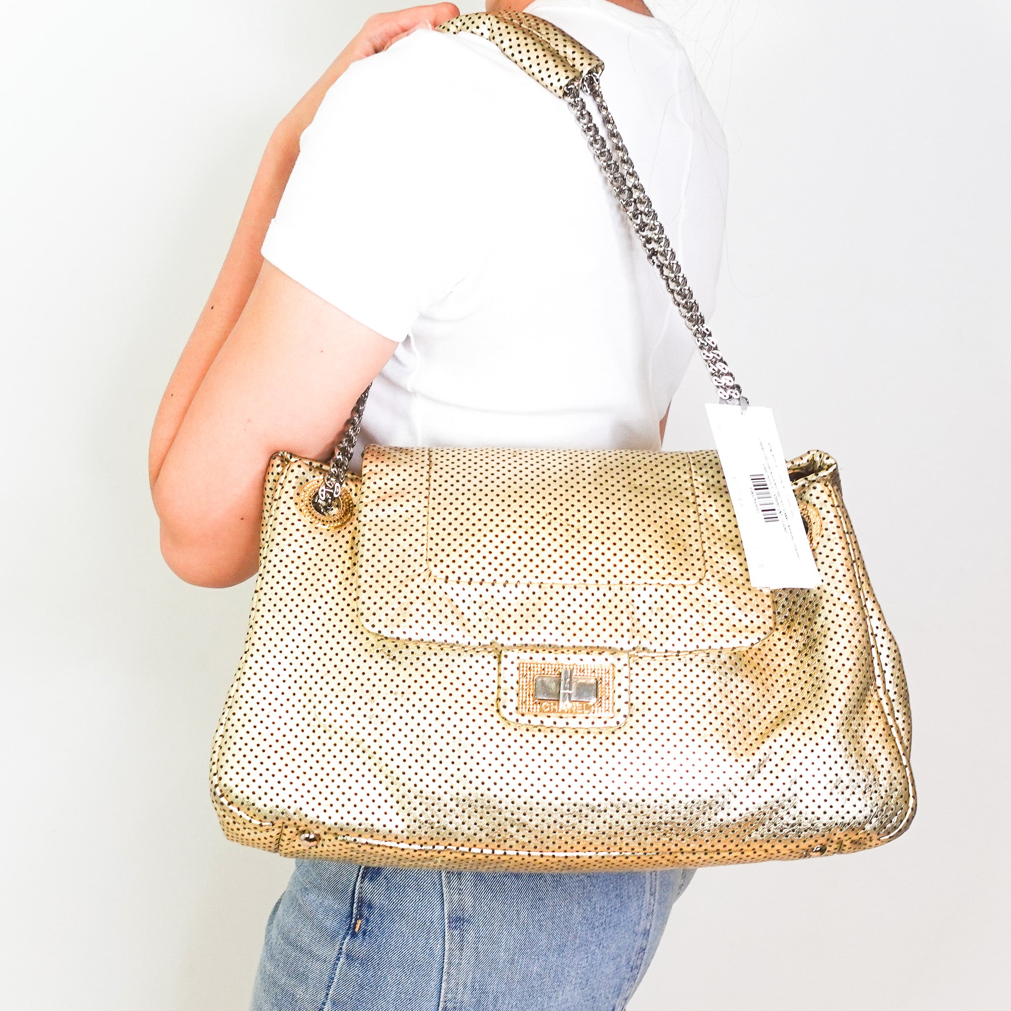 Chanel 2.55 Gold Accordian Bag RRP £2000 | Authentic Preloved - Reloved Again