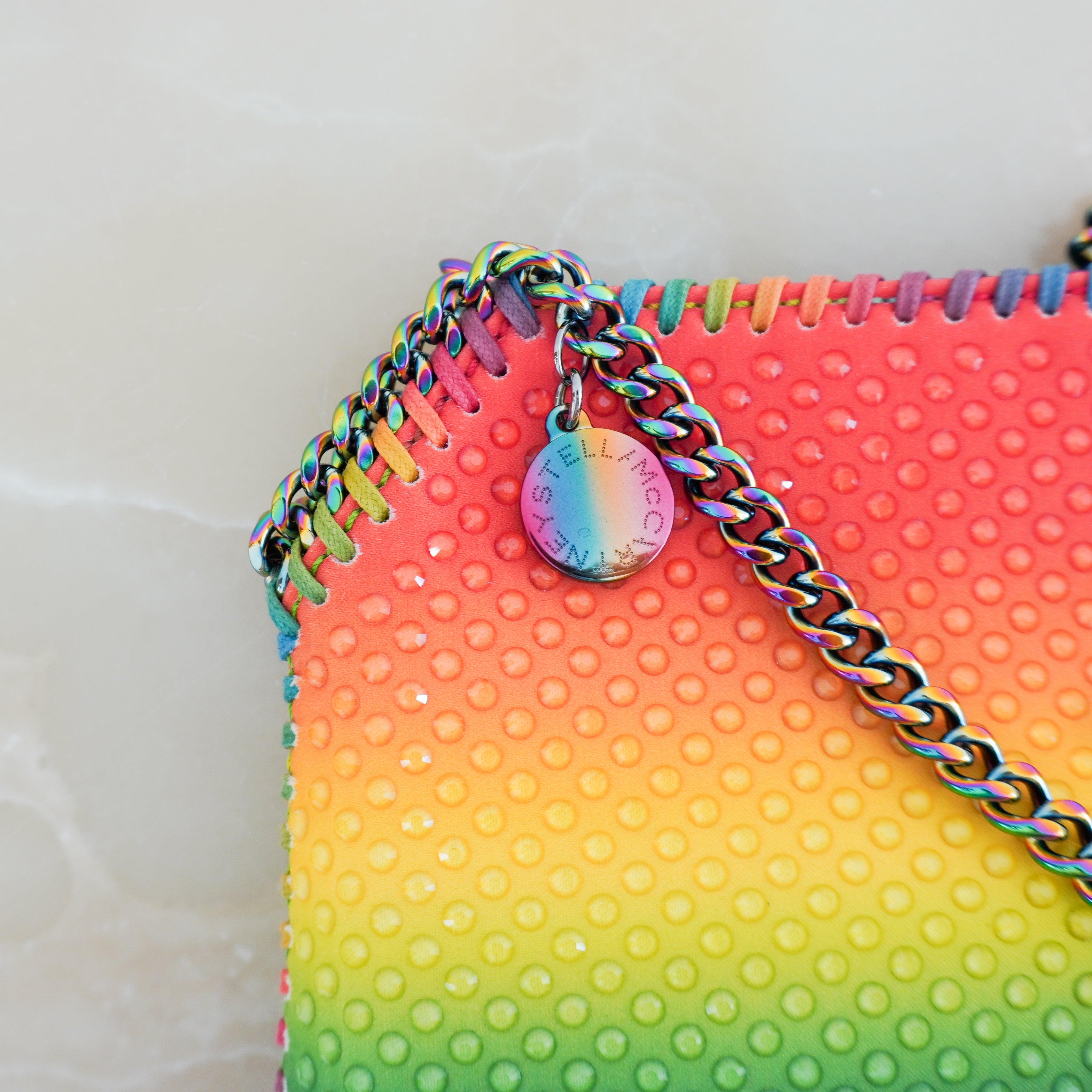 Stella McCartney Falabella Rainbow Dégradé Mini Tote Bag (RRP £850) | Authentic Preloved