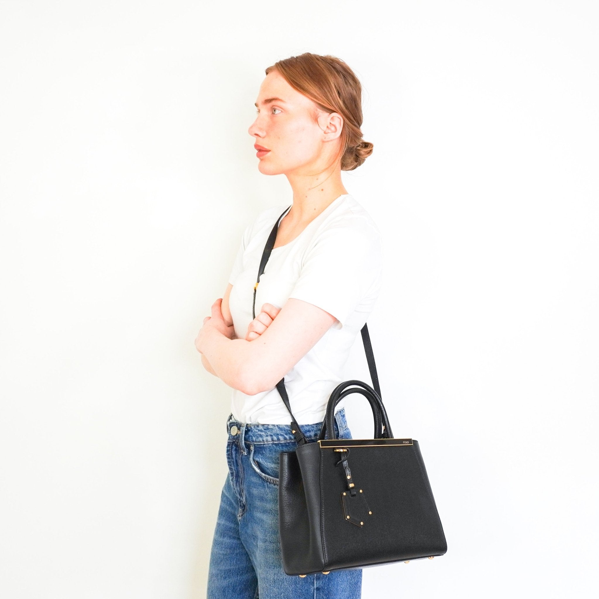 Fendi Black 2Jours Crossbody Bag RRP £1220 | Authentic Preloved