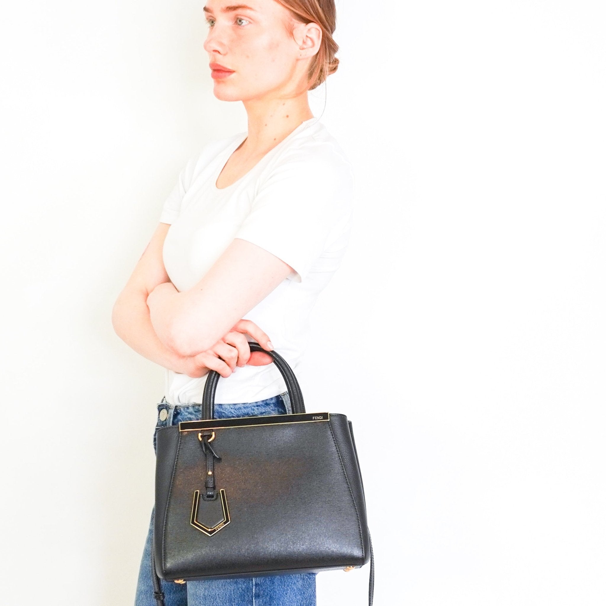 Fendi Black 2Jours Crossbody Bag RRP £1220 | Authentic Preloved