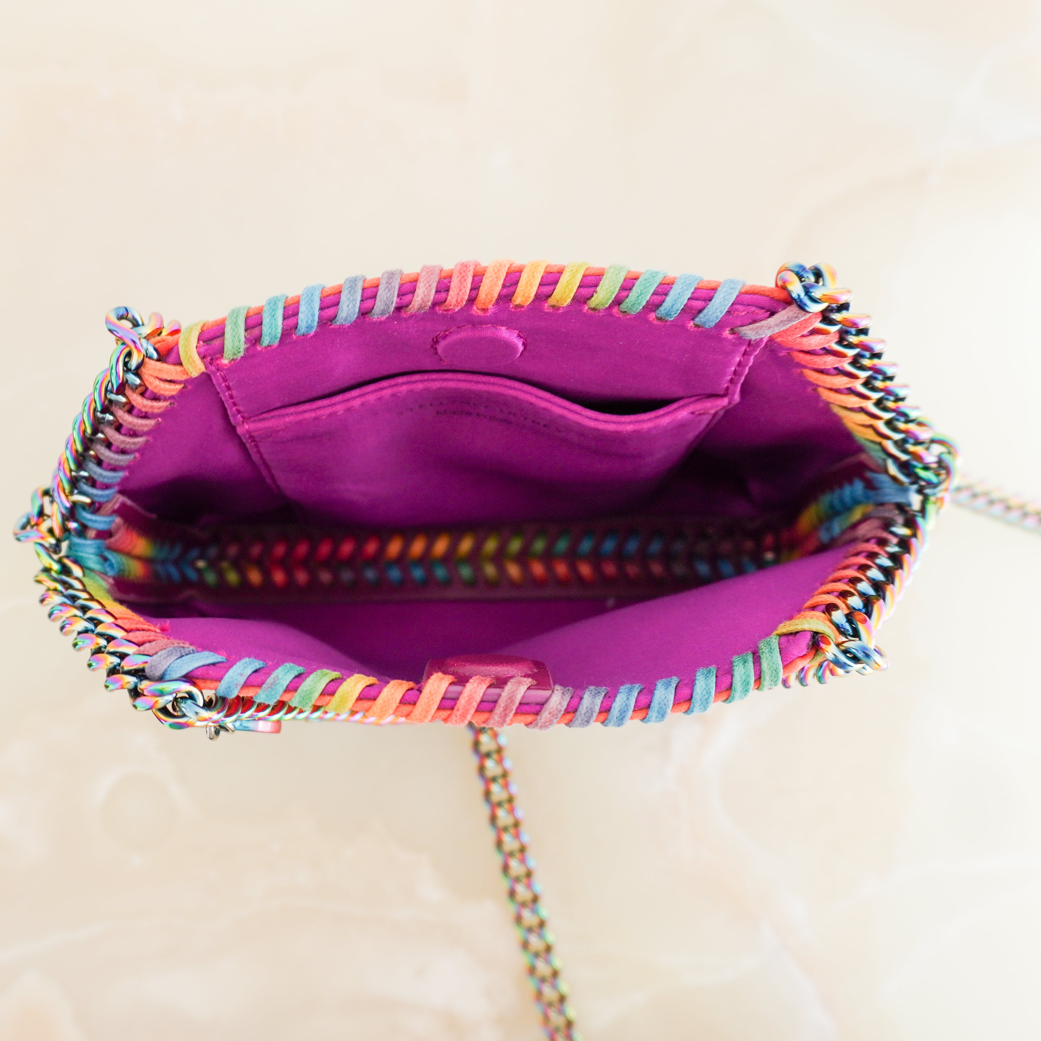 Stella McCartney Falabella Rainbow Dégradé Mini Tote Bag (RRP £850) | Authentic Preloved