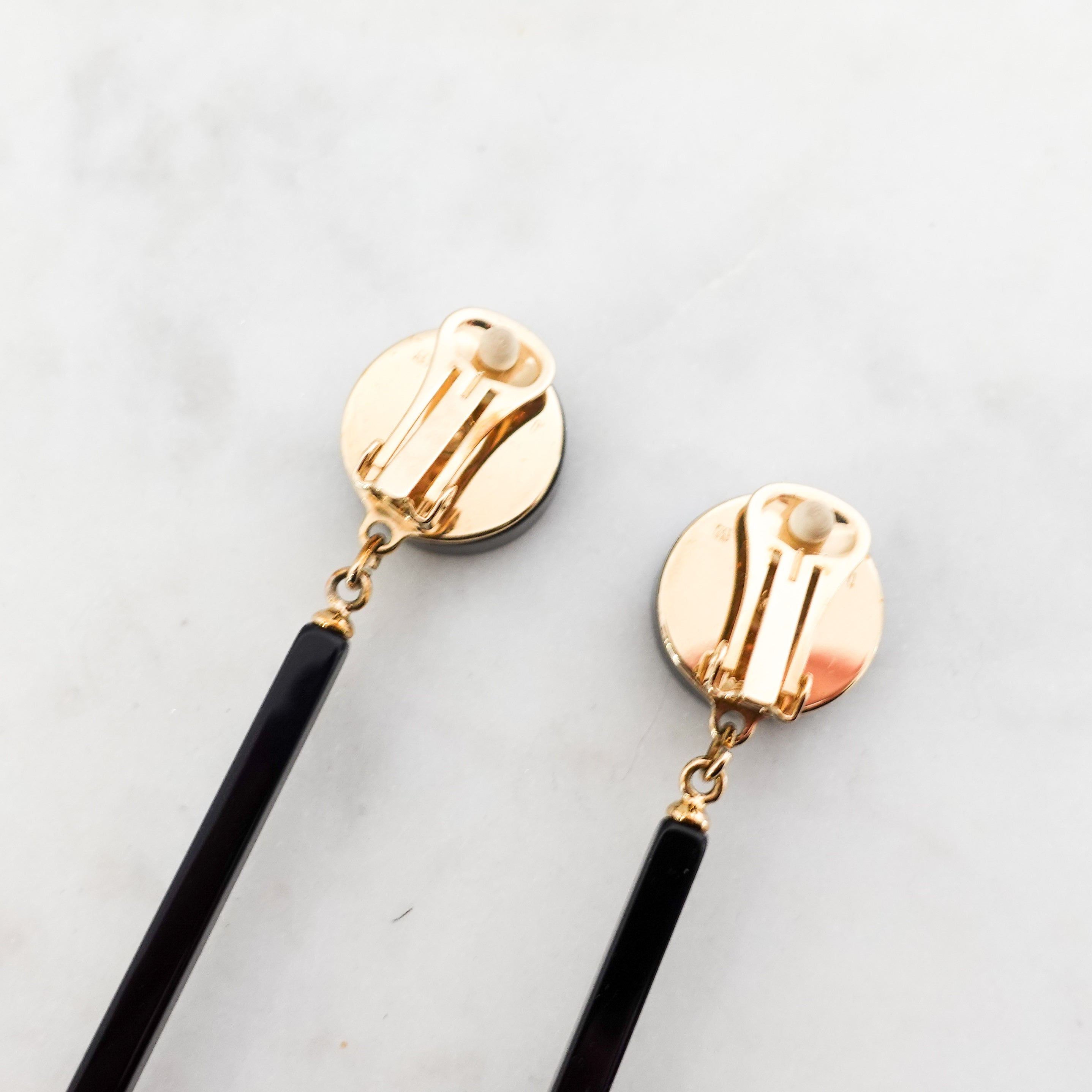 Yellow and Black Drop Earrings RRP £240