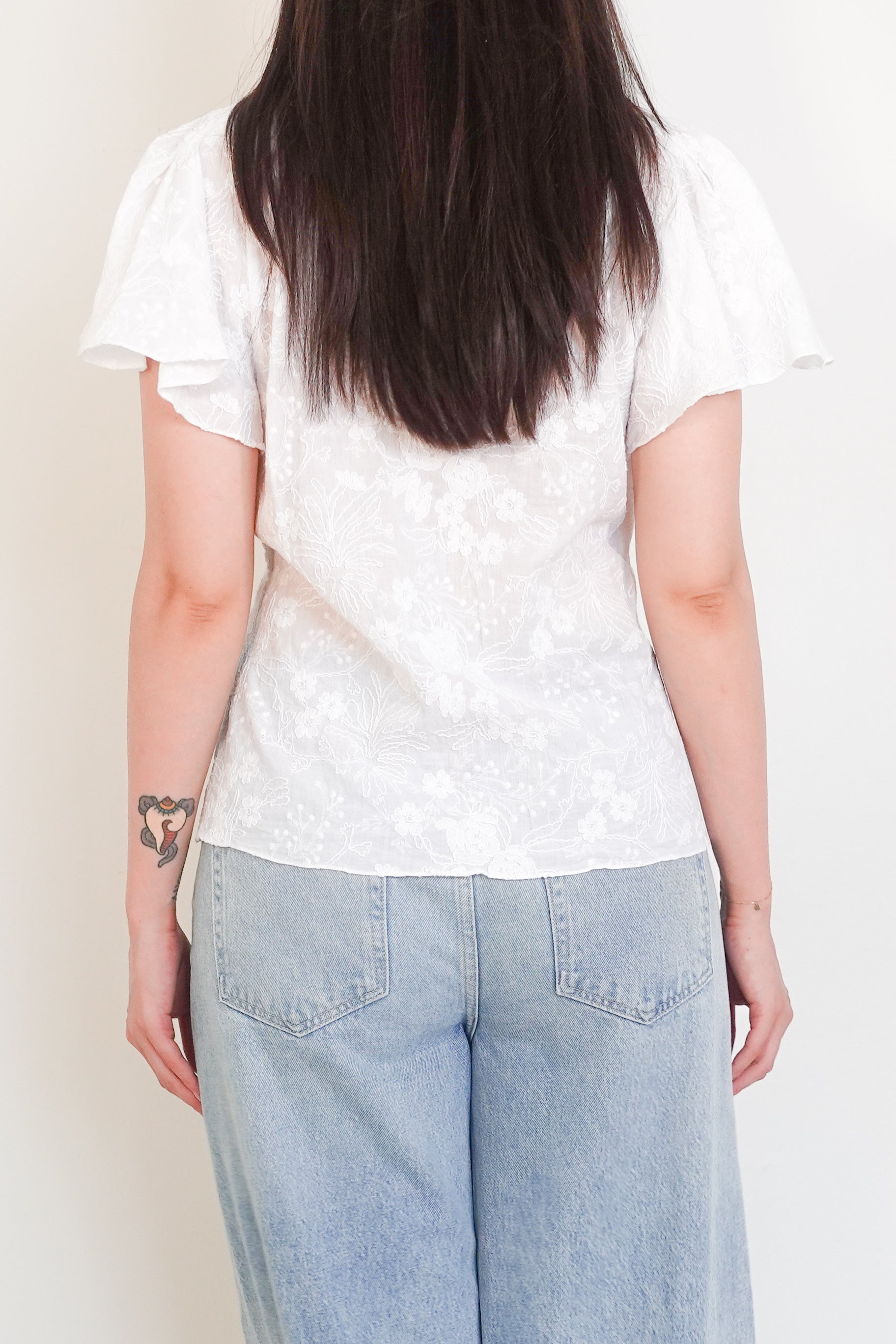 White embroidery top RRP £125