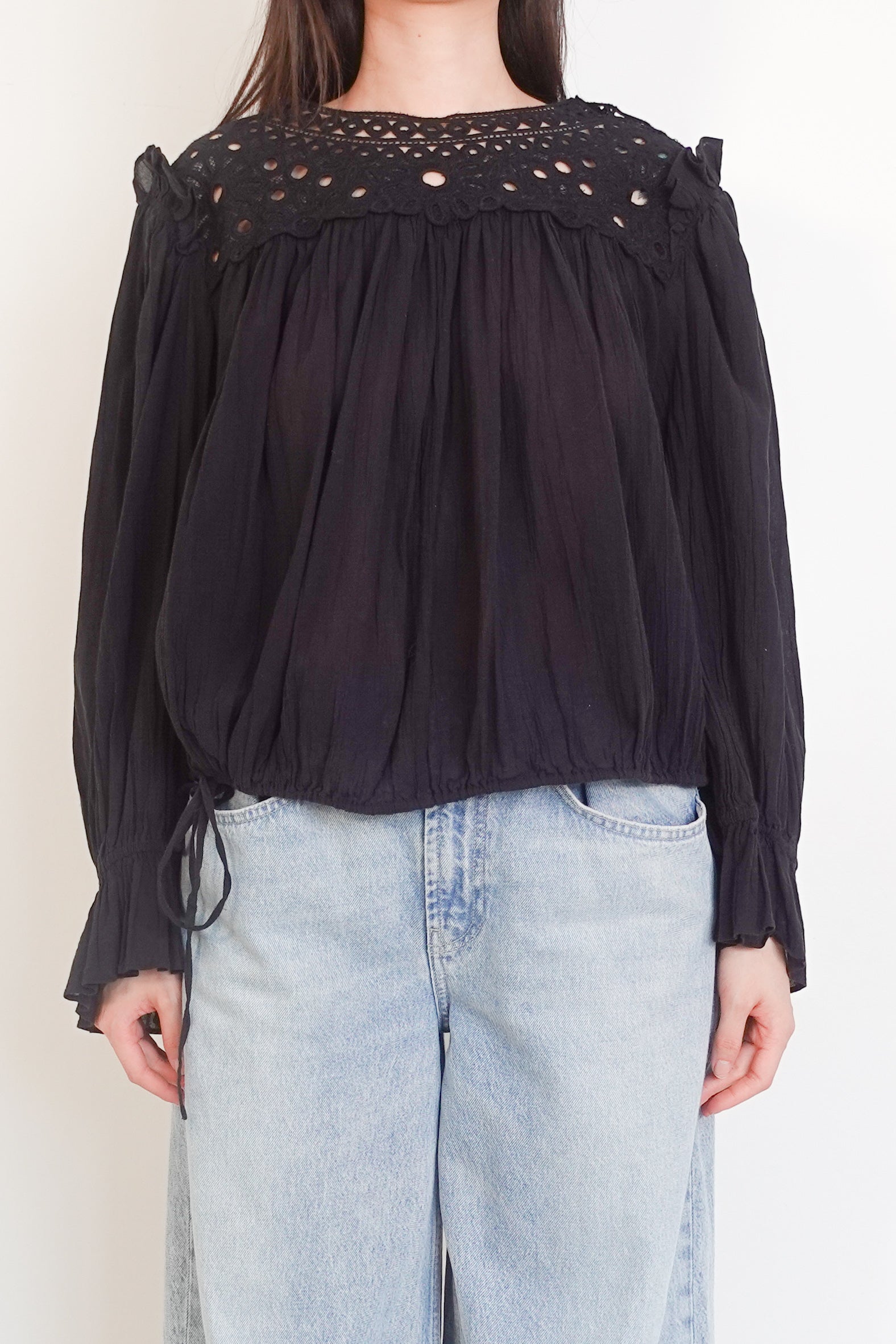 Cotton embroidered top RRP £380