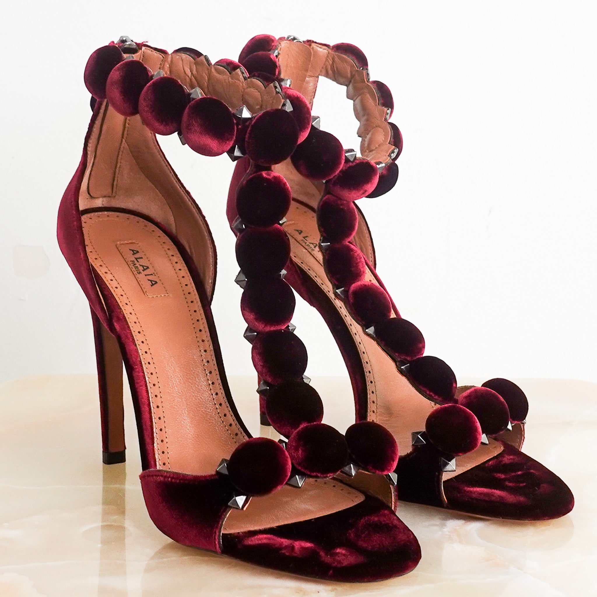 Le bombe velvet shoes RRP £900