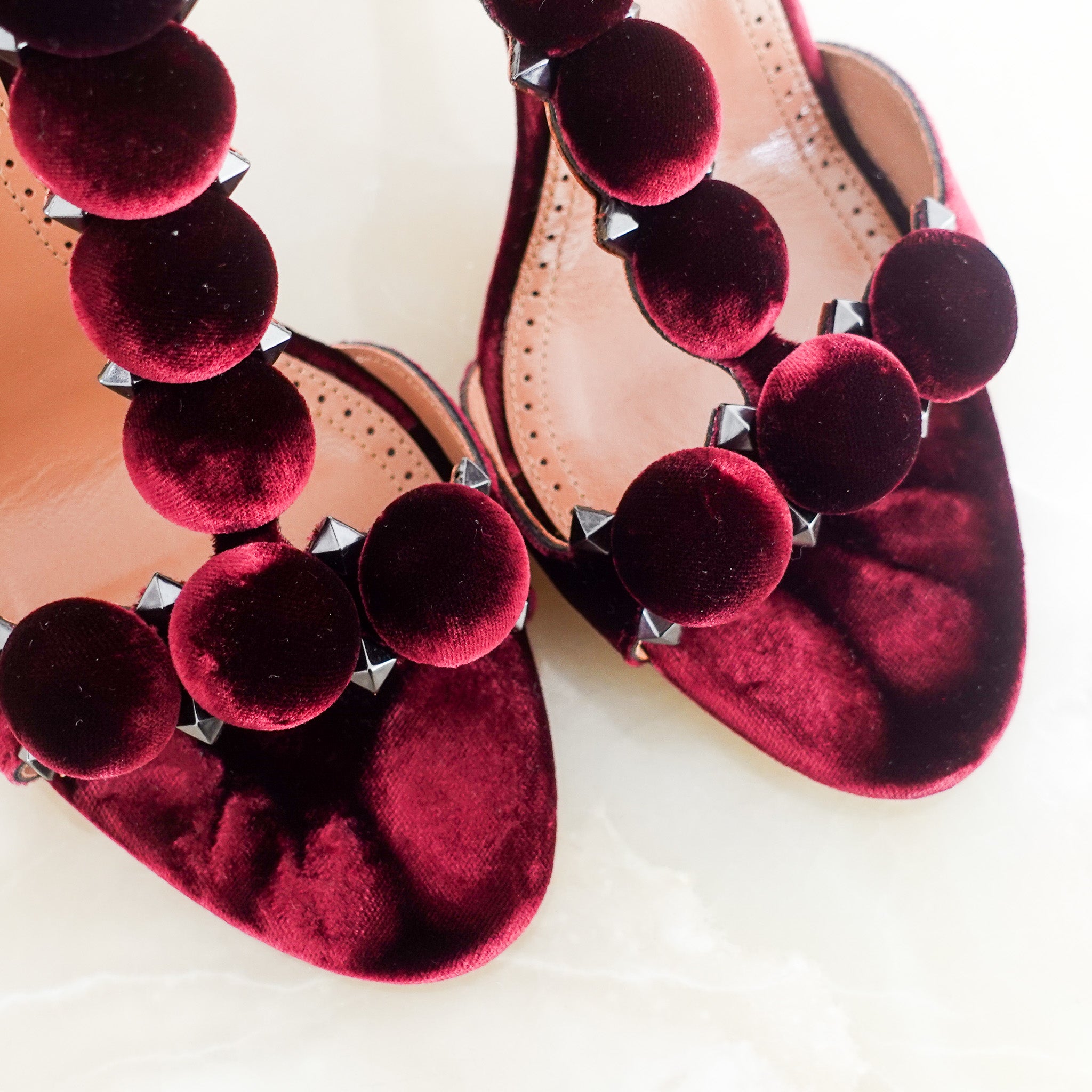 Le bombe velvet shoes RRP £900