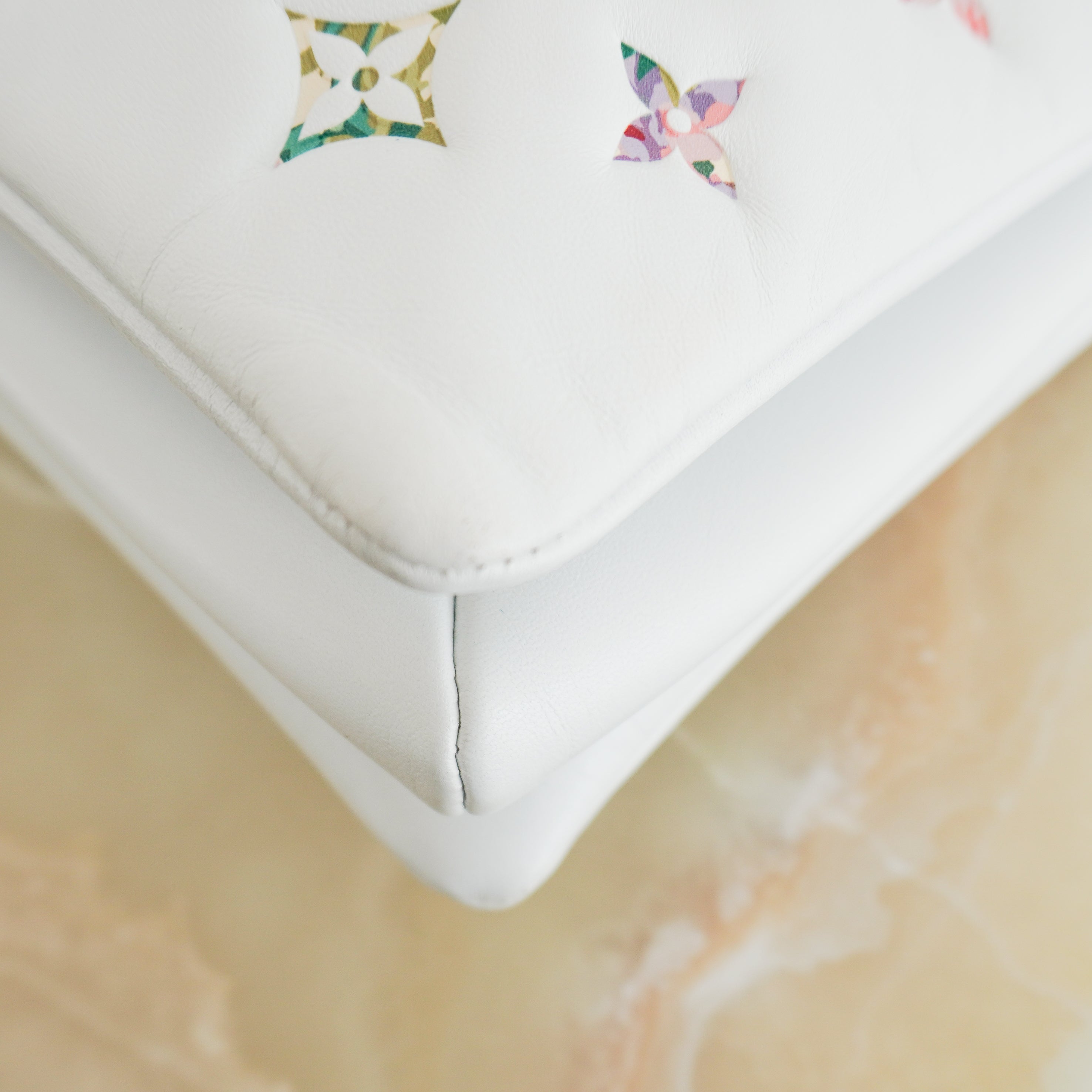 Louis Vuitton Coussin PM Monogram Floral White Leather Bag (RRP £3150) | Authentic Preloved