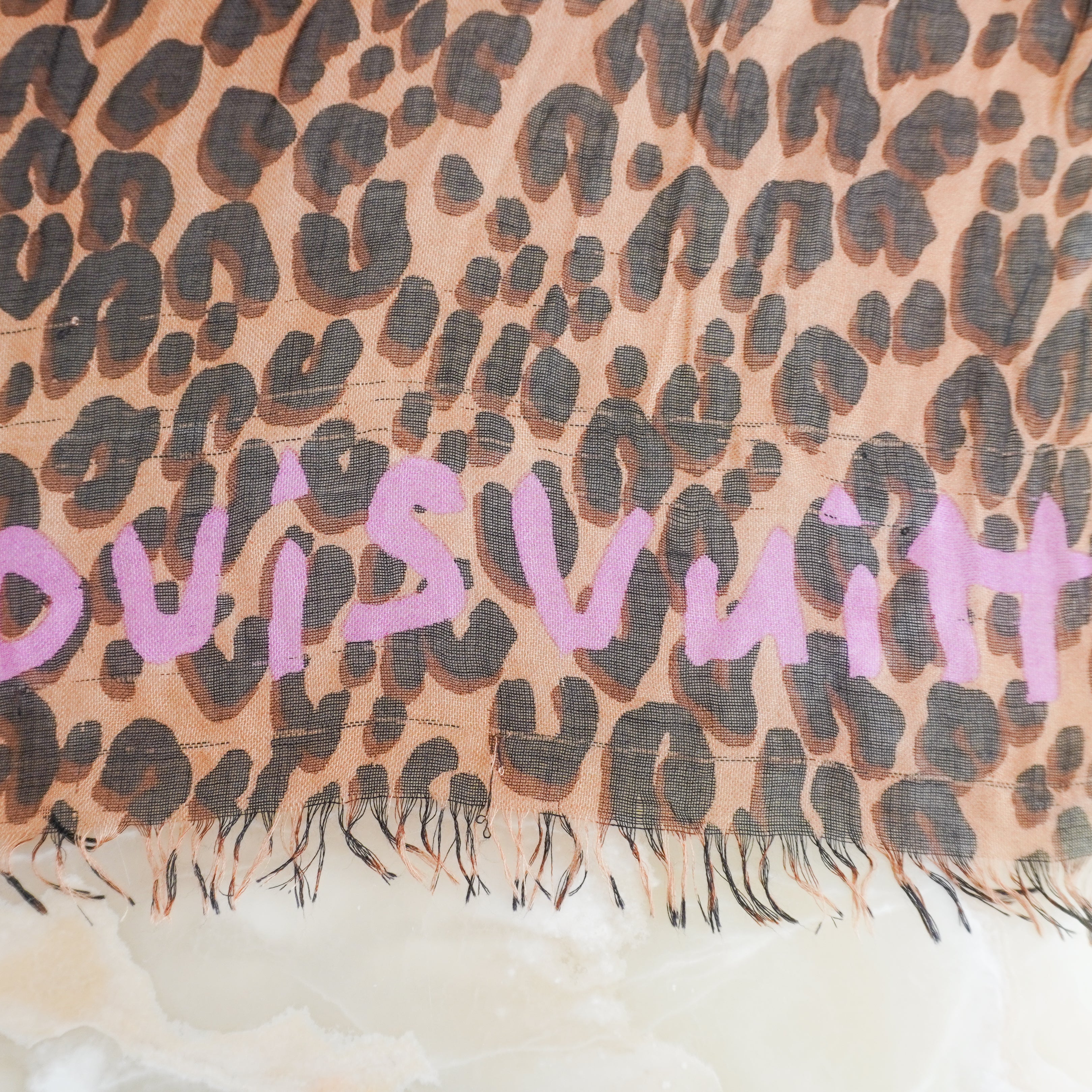 Louis Vuitton x Stephen Sprouse Leopard Print Scarf (RRP £475) | Authentic Preloved