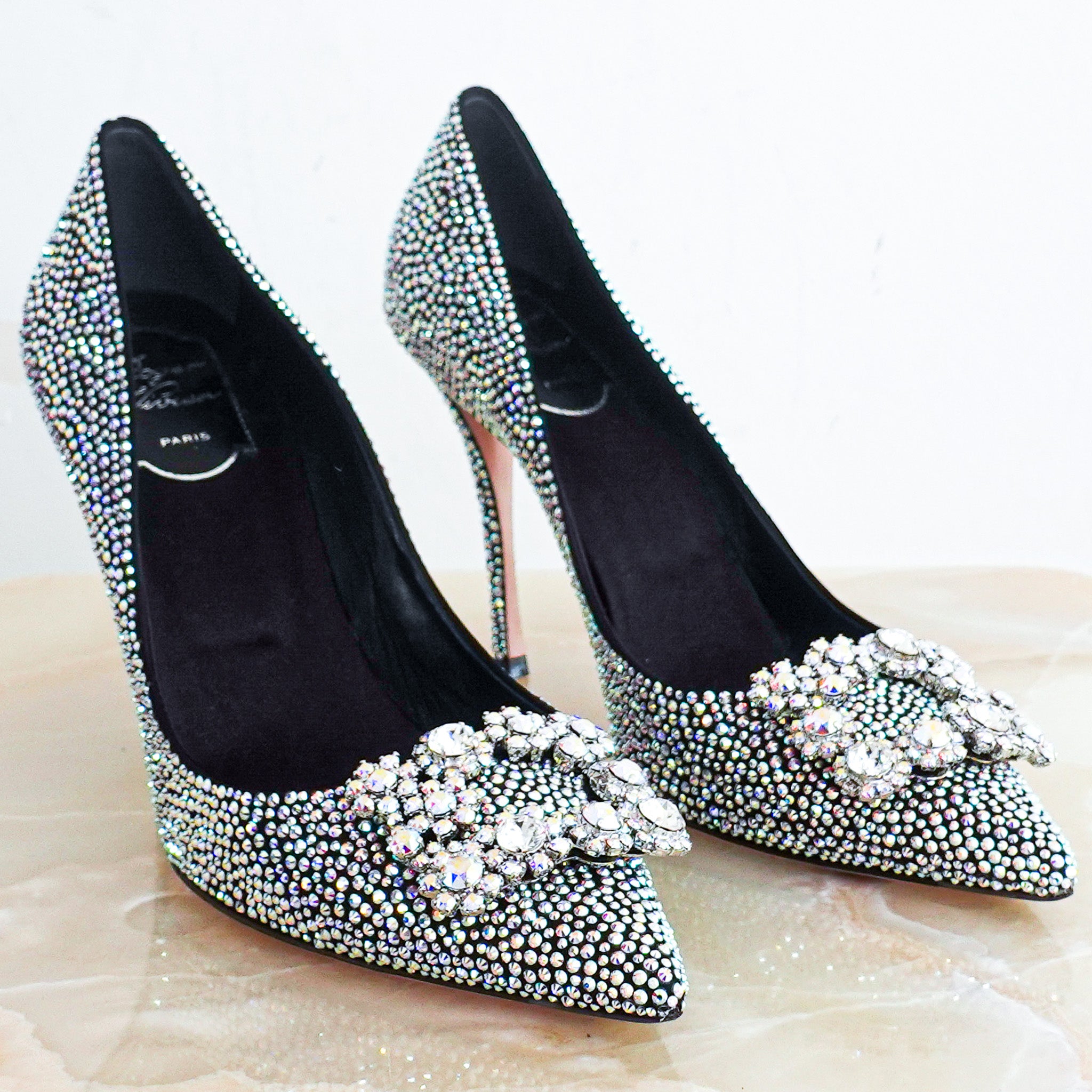 Crystal heels RRP £3.4k