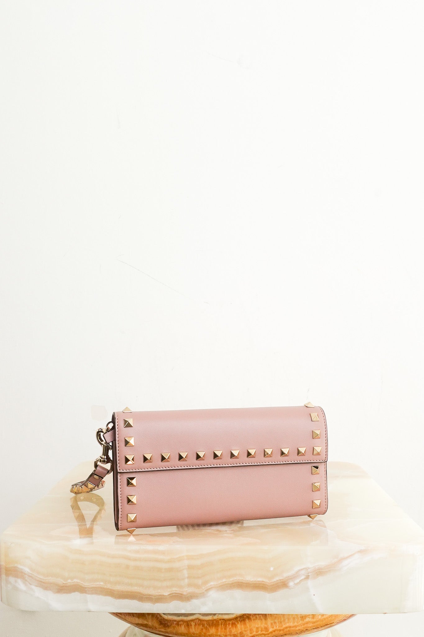 NEW Taupe leather wristlet RRP £600