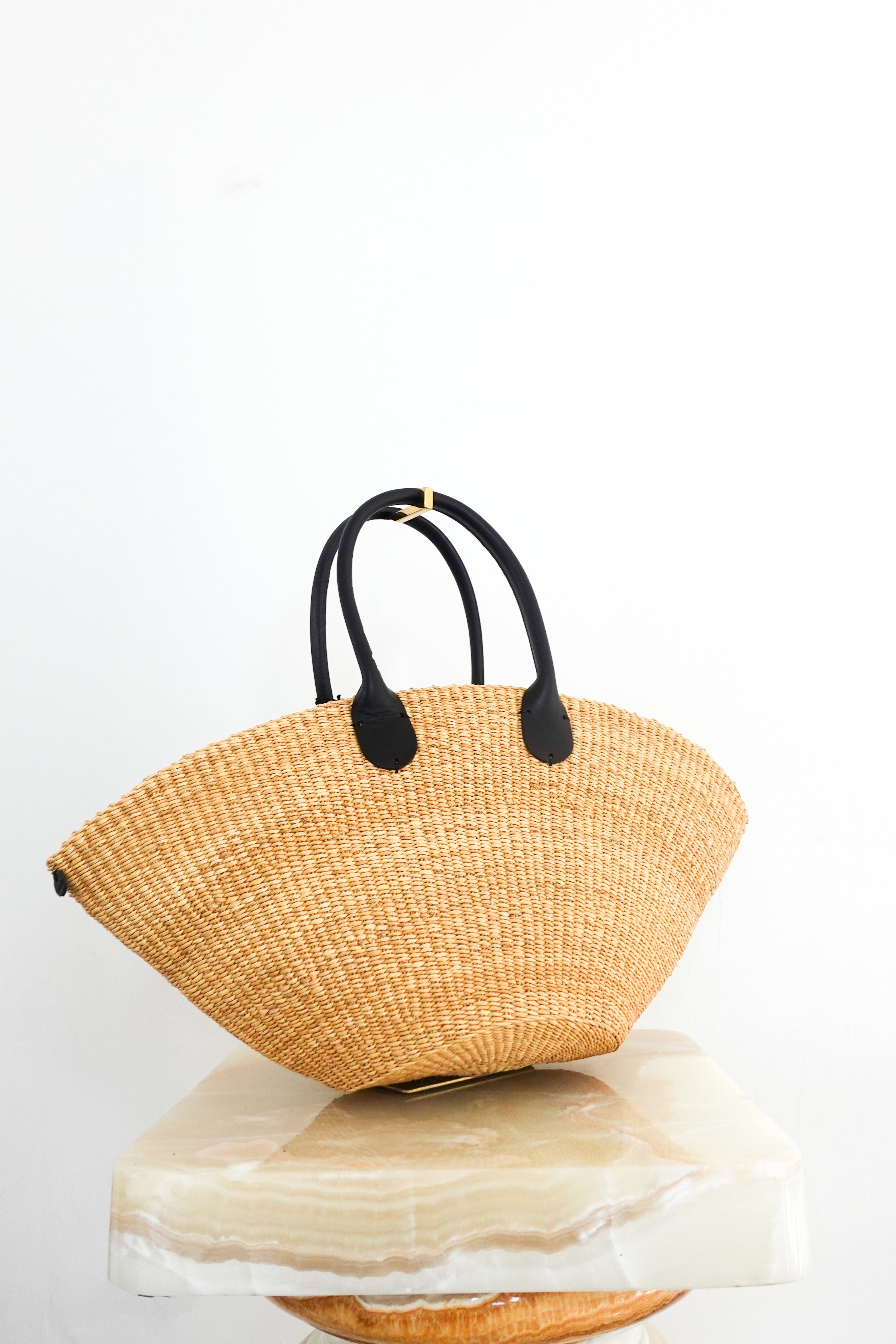 Sophia straw leather basket RRP £177