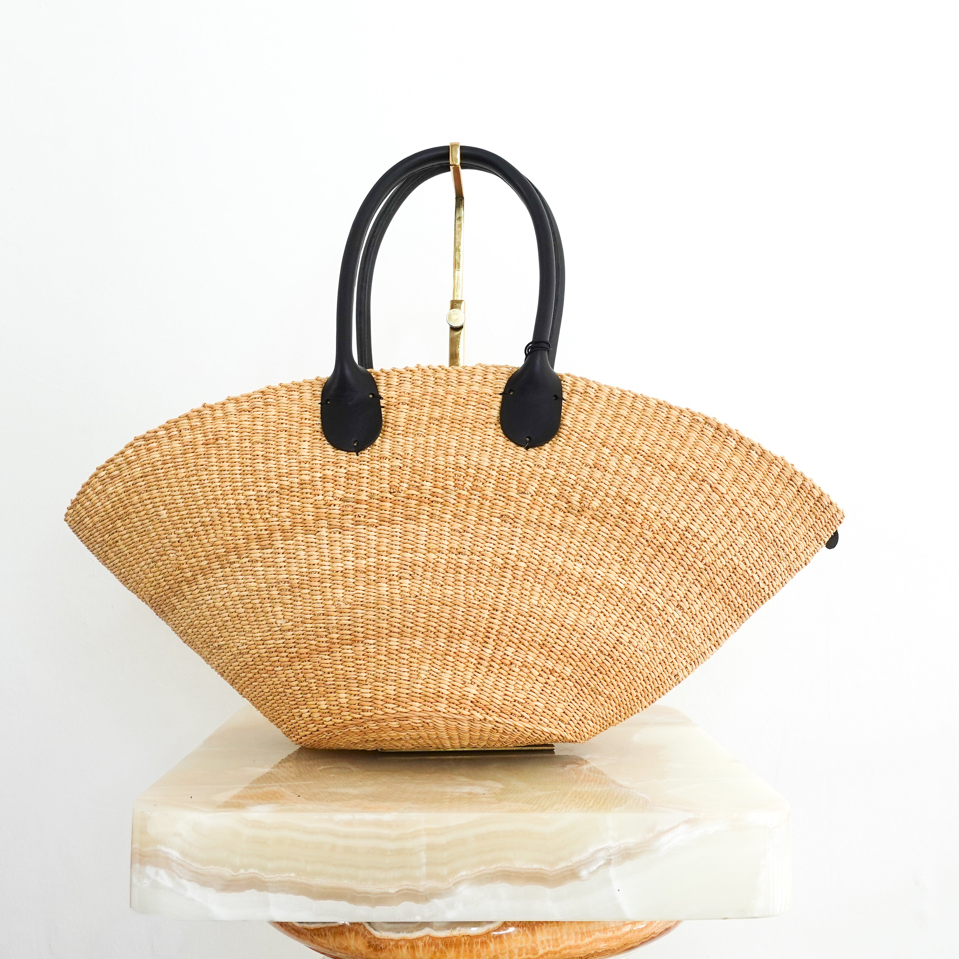 Sophia straw leather basket RRP £177