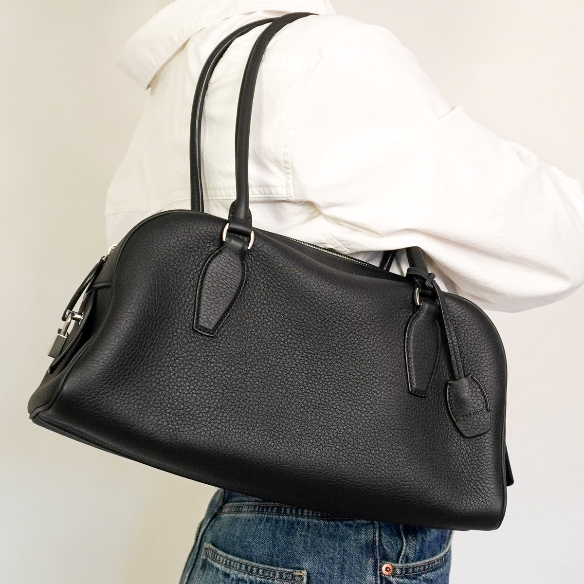 The Row India Small Textured Leather Tote (RRP £3150) | Authentic Preloved