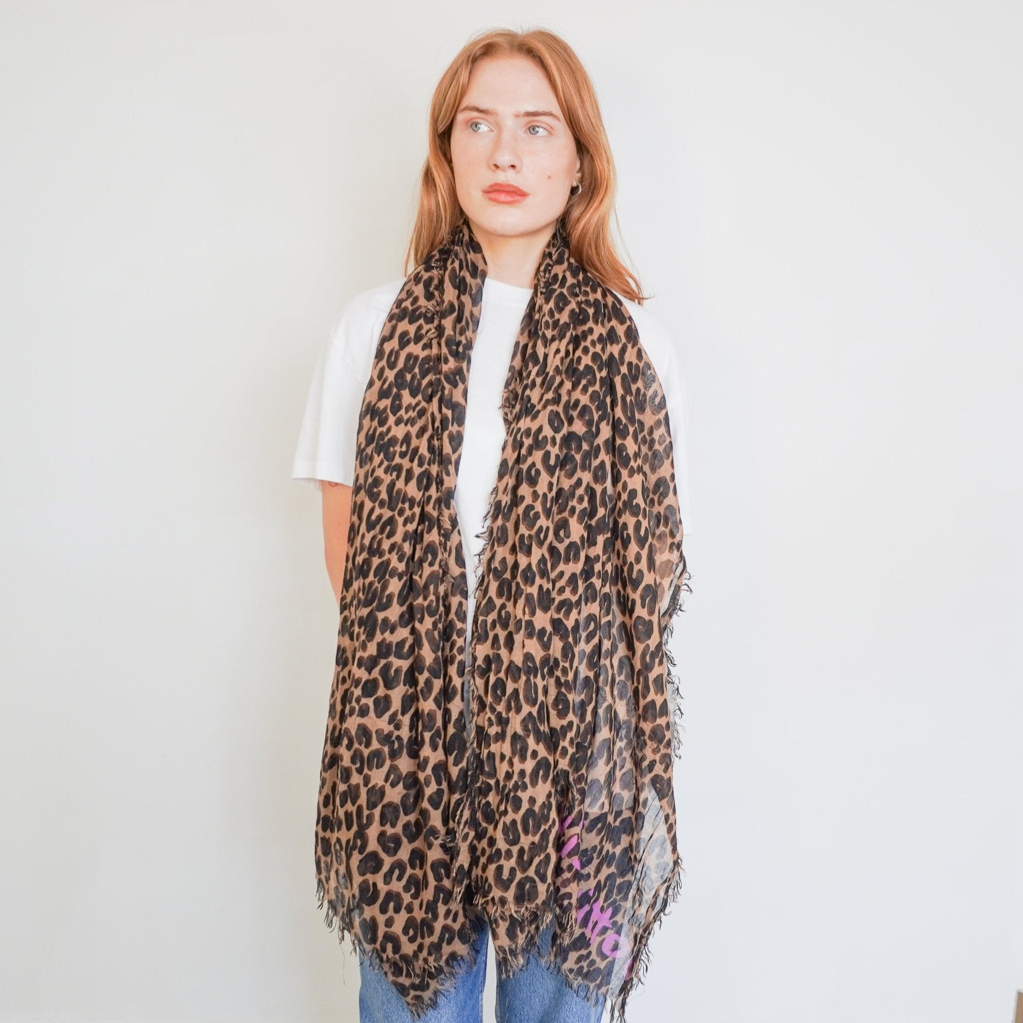 Louis Vuitton x Stephen Sprouse Leopard Print Scarf (RRP £475) | Authentic Preloved - Reloved Again