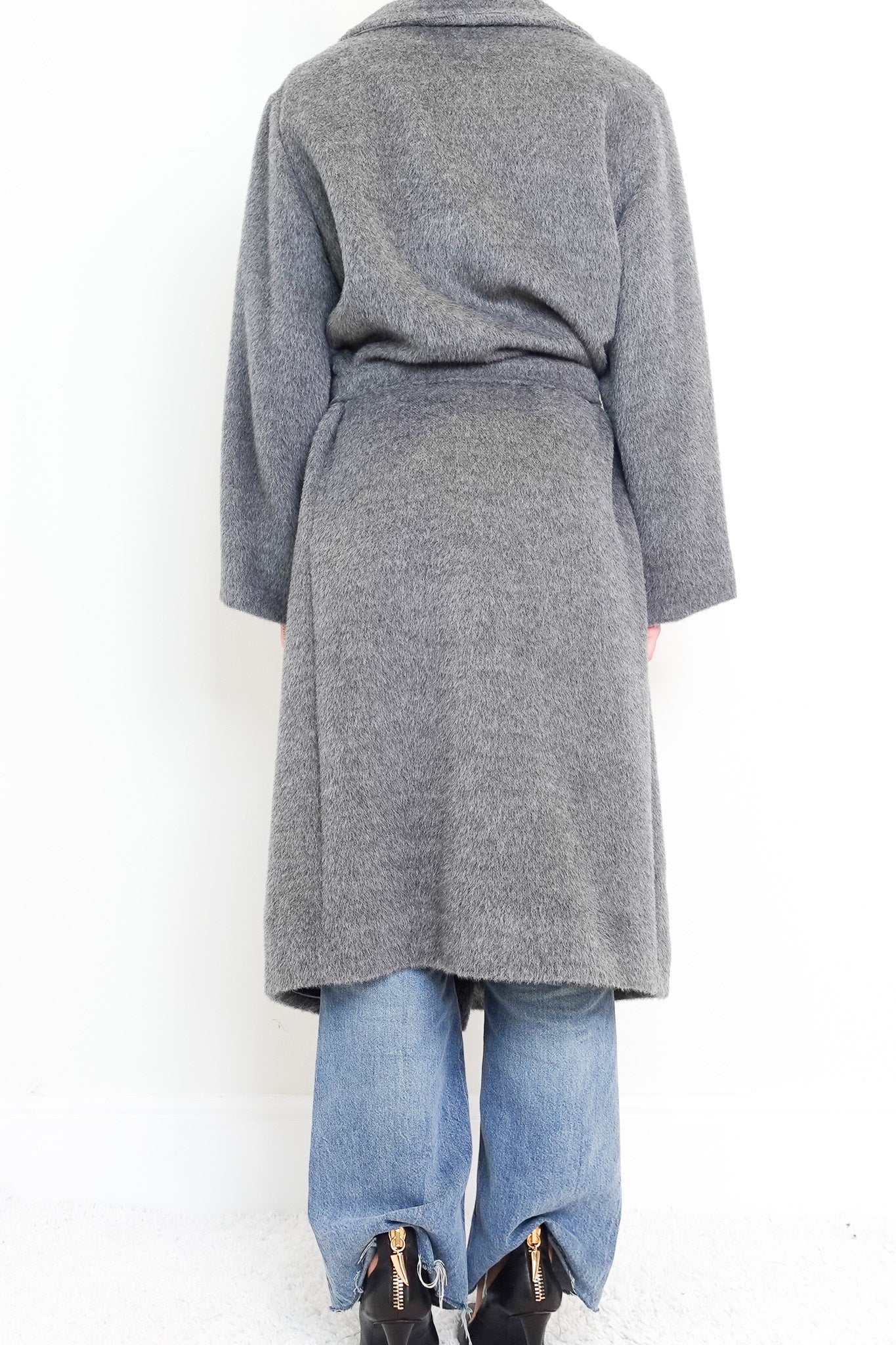 Grey long coat RRP £300