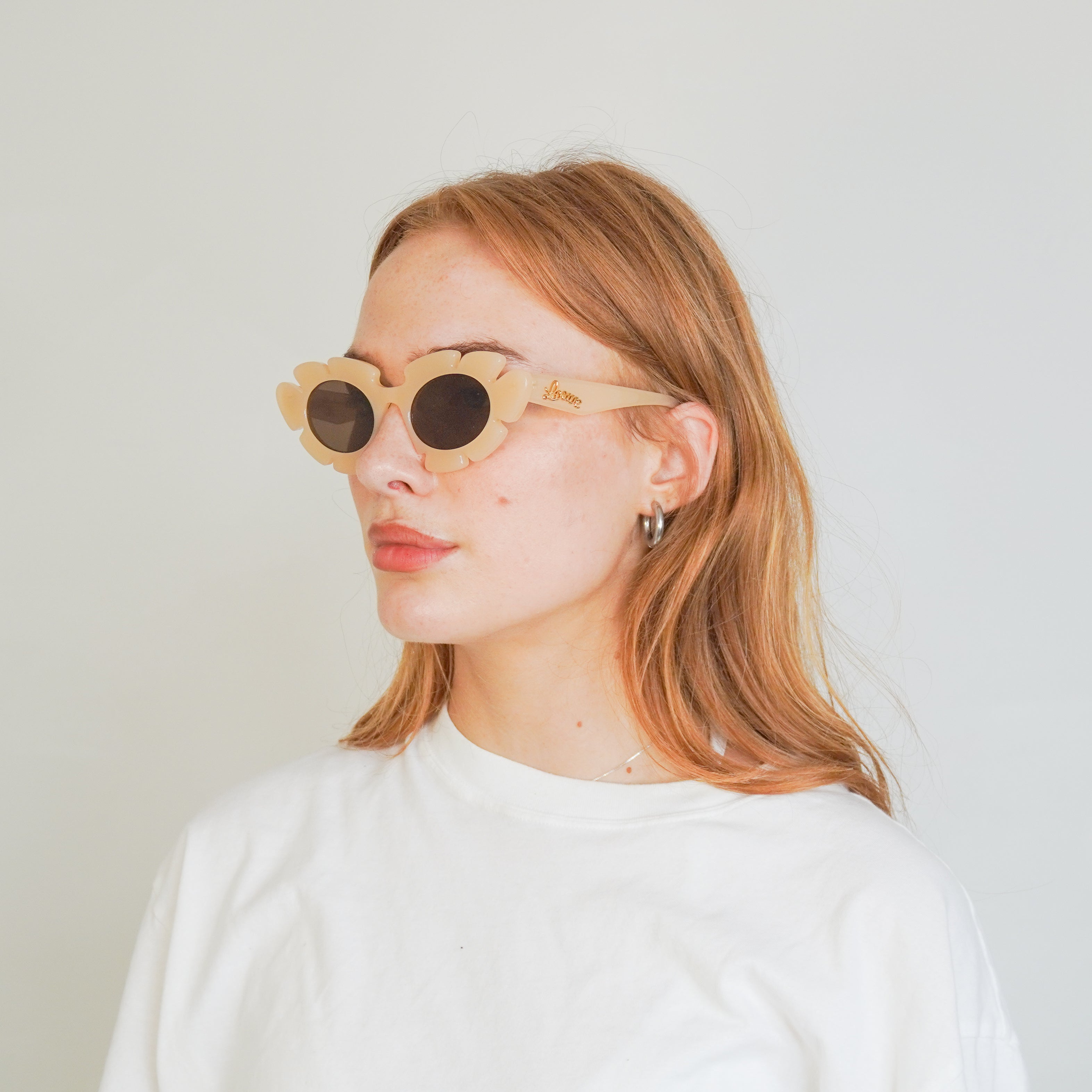 Loewe x Paula's Ibiza Flower Sunglasses Beige Brown RRP £330 | Authentic Preloved FINAL SALE
