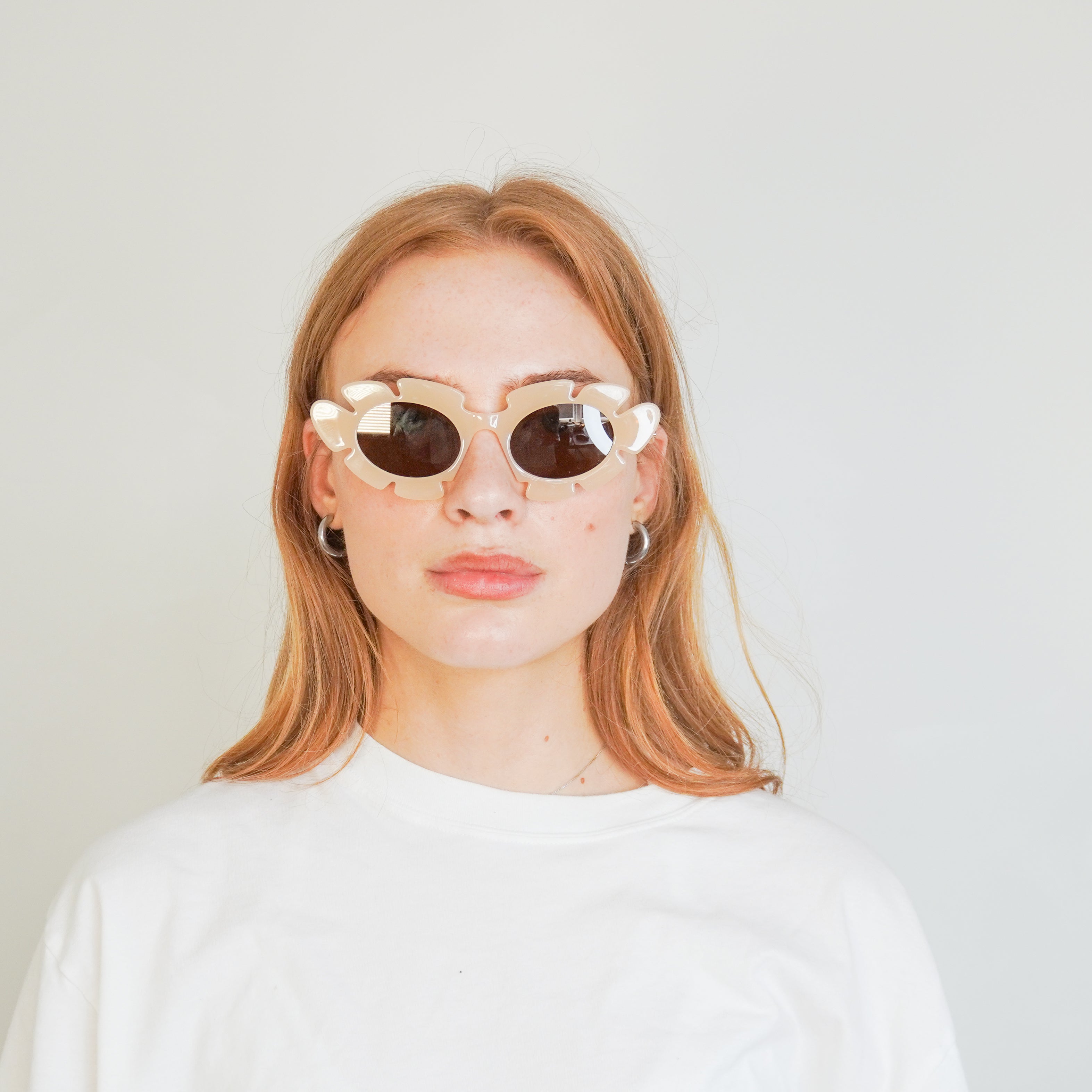 Loewe x Paula's Ibiza Flower Sunglasses Beige Brown RRP £330 | Authentic Preloved FINAL SALE