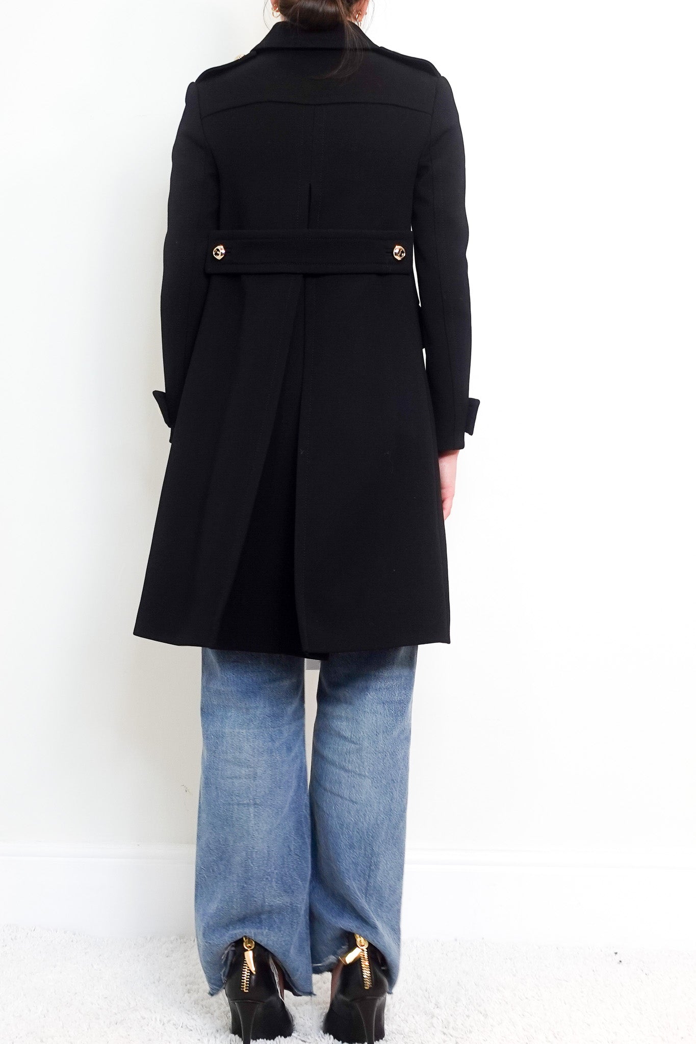 Black long coat RRP £219.00