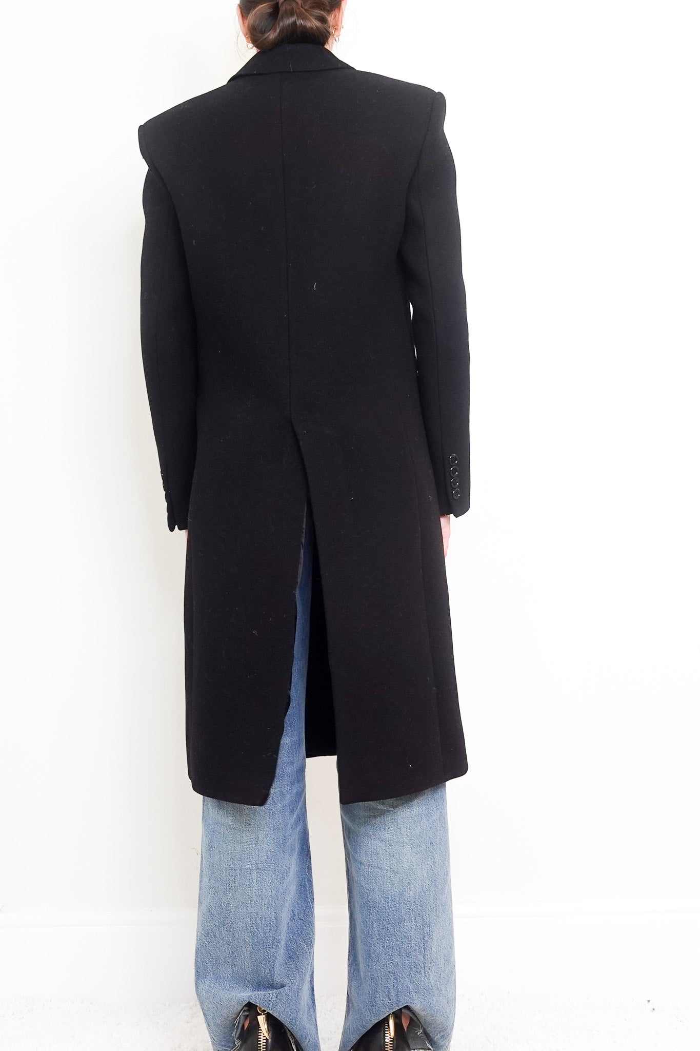 Black long coat RRP £219.00