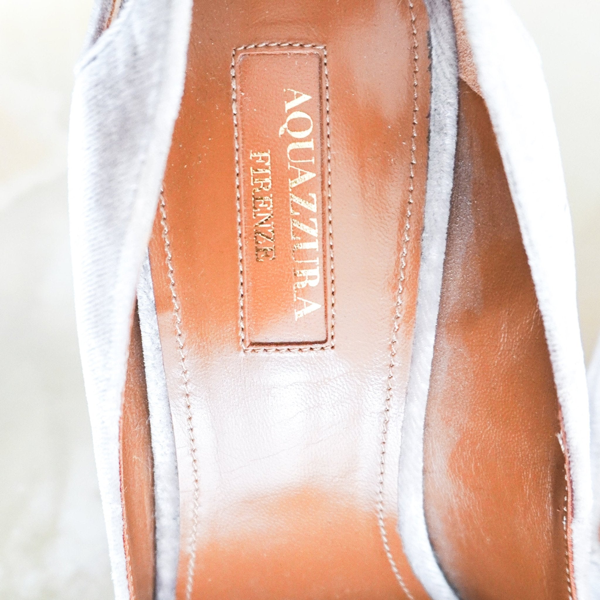 Aquazzura Nude Velvet Tassel Pump RRP £430 | Authentic Preloved