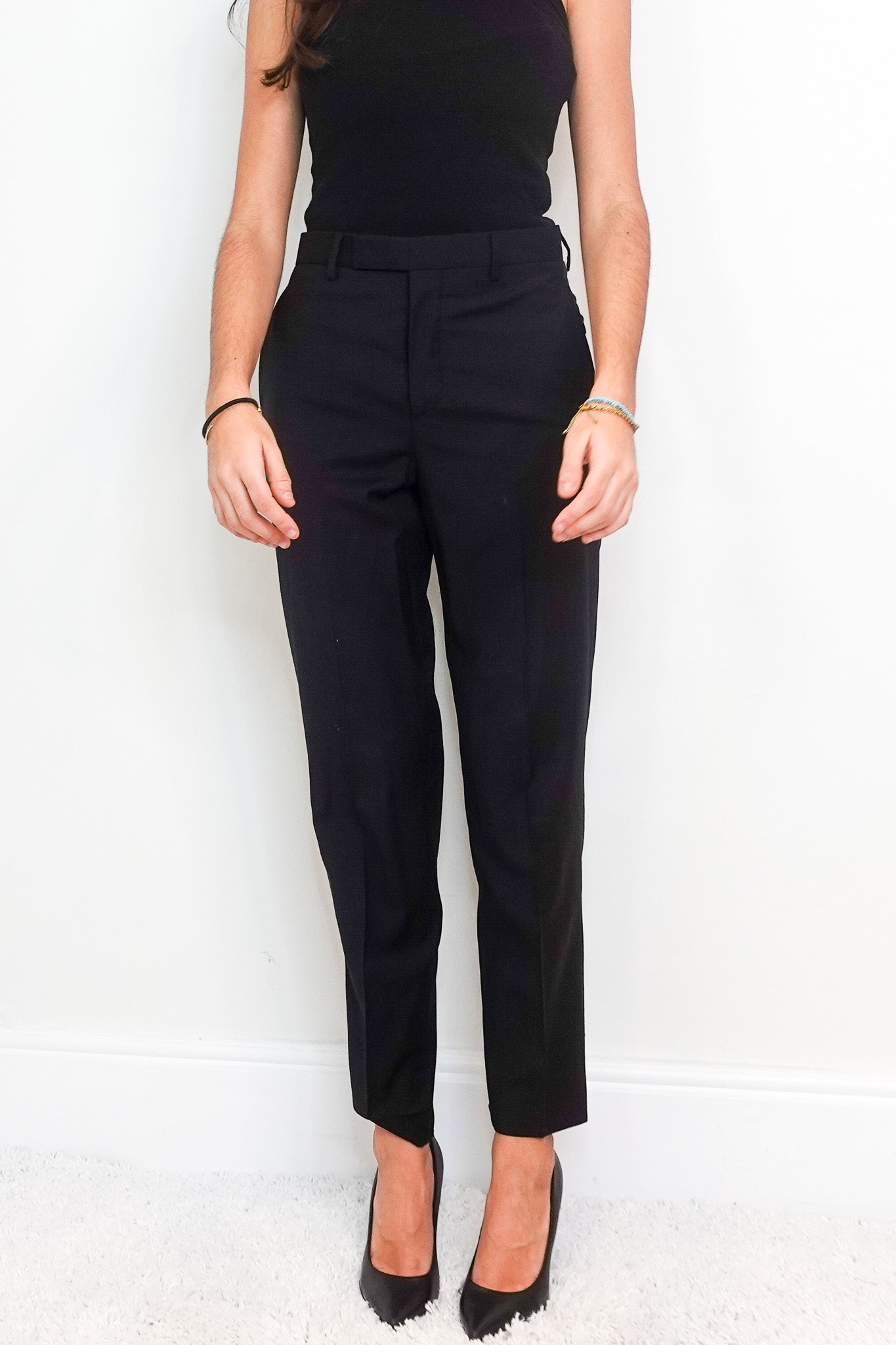 black wool trousers RRP £600