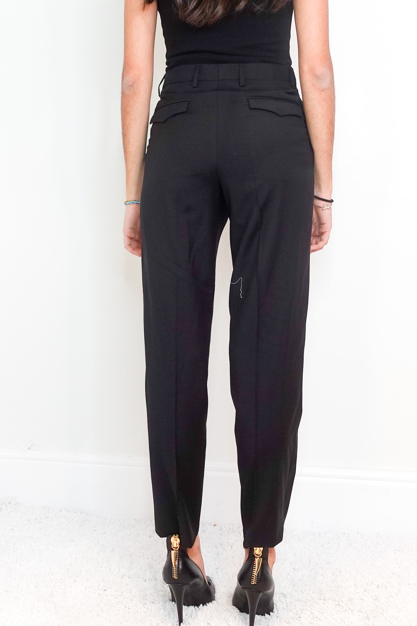 black wool trousers RRP £600