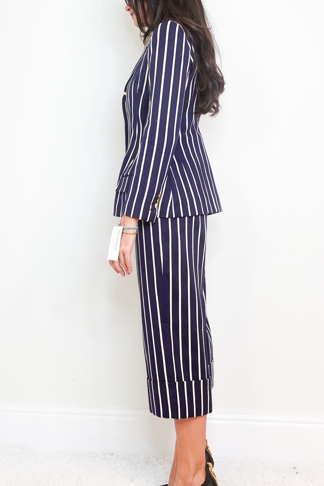 Navy striped suit RRP £1500